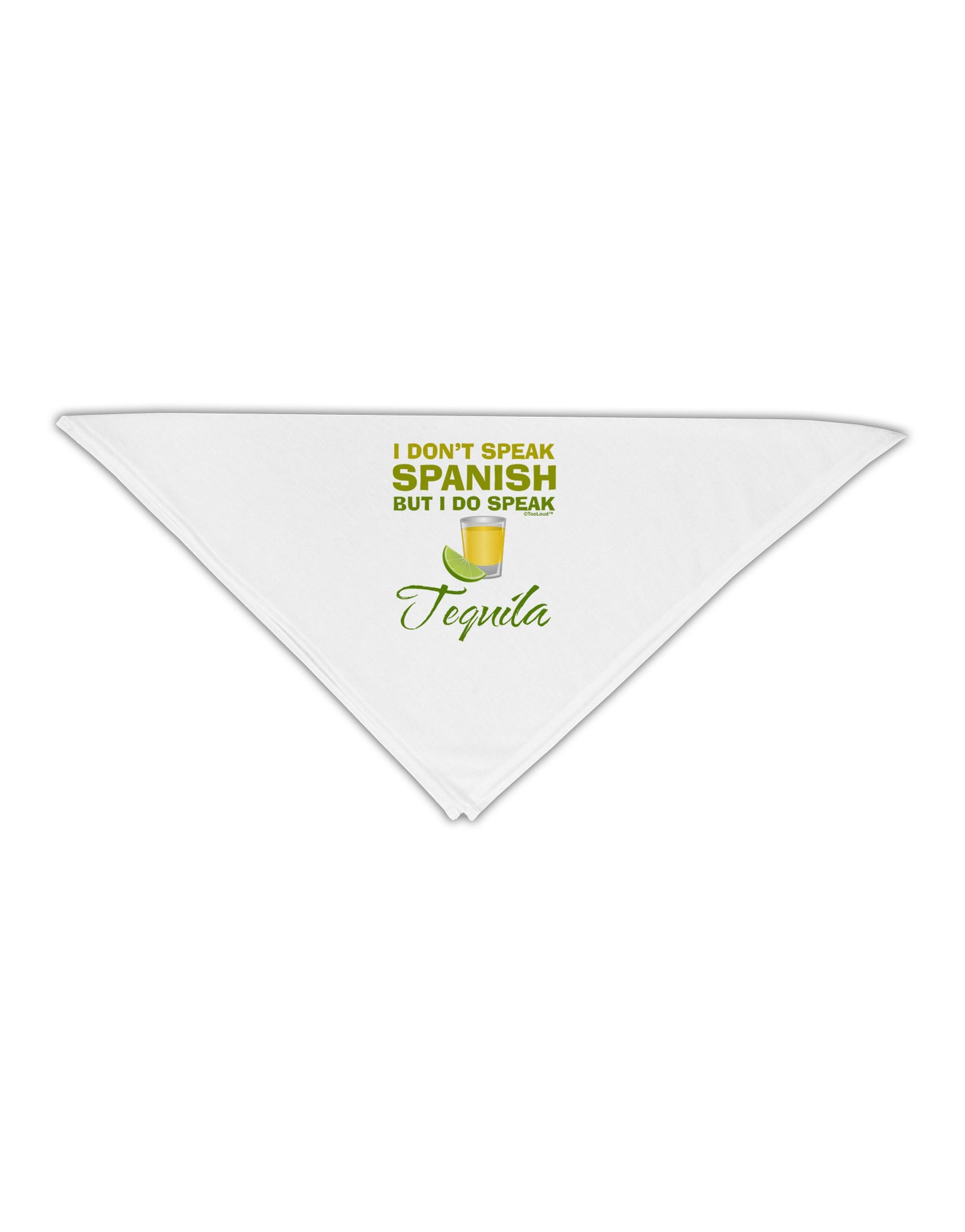 I Do Speak Tequila Adult 19" Square Bandana-Square Bandanas-TooLoud-White-One-Size-Adult-Davson Sales