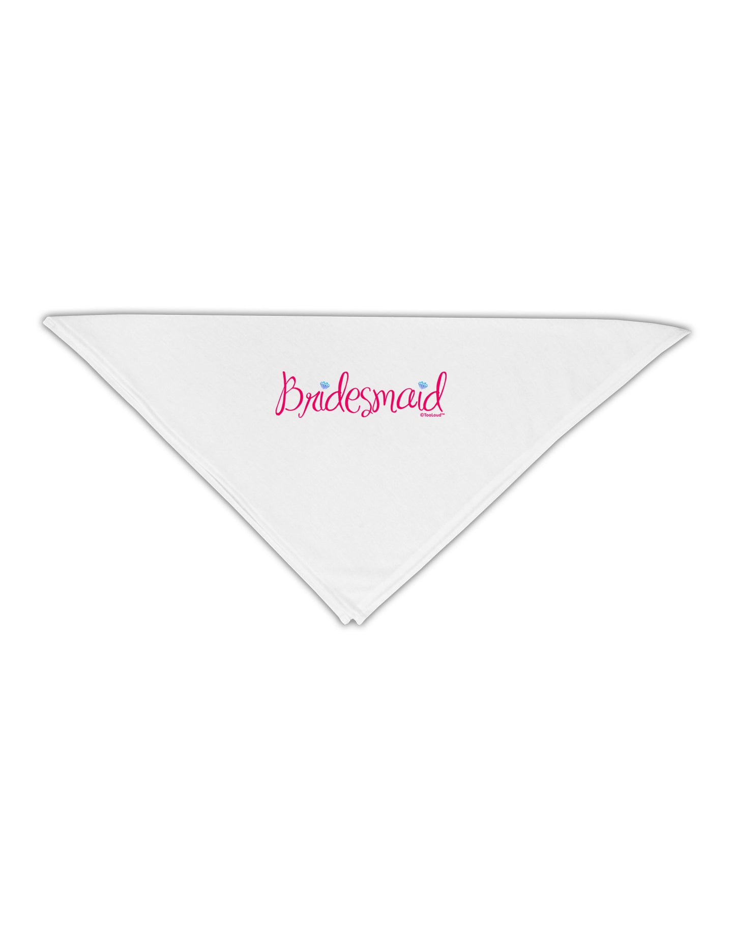Bridesmaid Design - Diamonds - Color Adult 19" Square Bandana-Square Bandanas-TooLoud-White-One-Size-Adult-Davson Sales