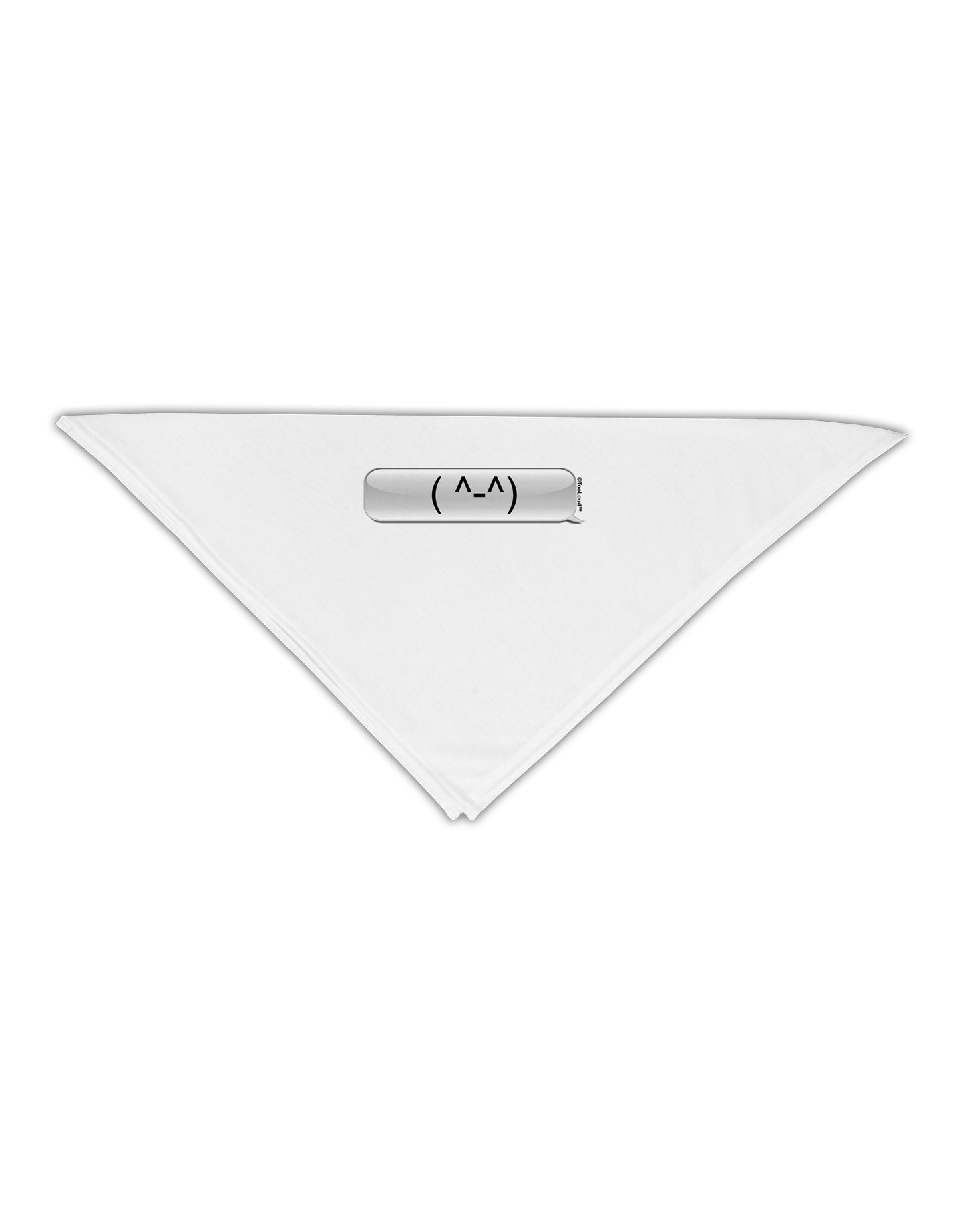 Happy FaceText Bubble Adult 19" Square Bandana-Square Bandanas-TooLoud-White-One-Size-Adult-Davson Sales
