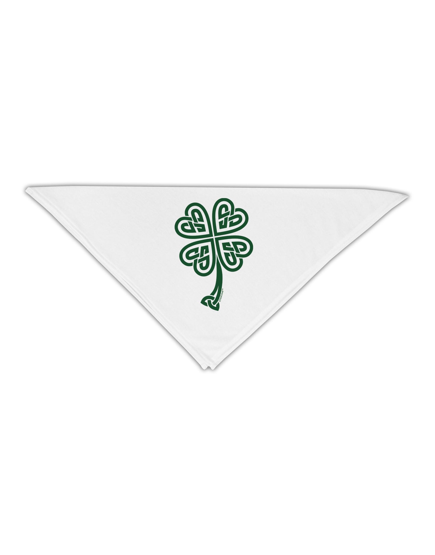 Celtic Knot 4 Leaf Clover St Patricks Adult 19" Square Bandana-Square Bandanas-TooLoud-White-One-Size-Adult-Davson Sales