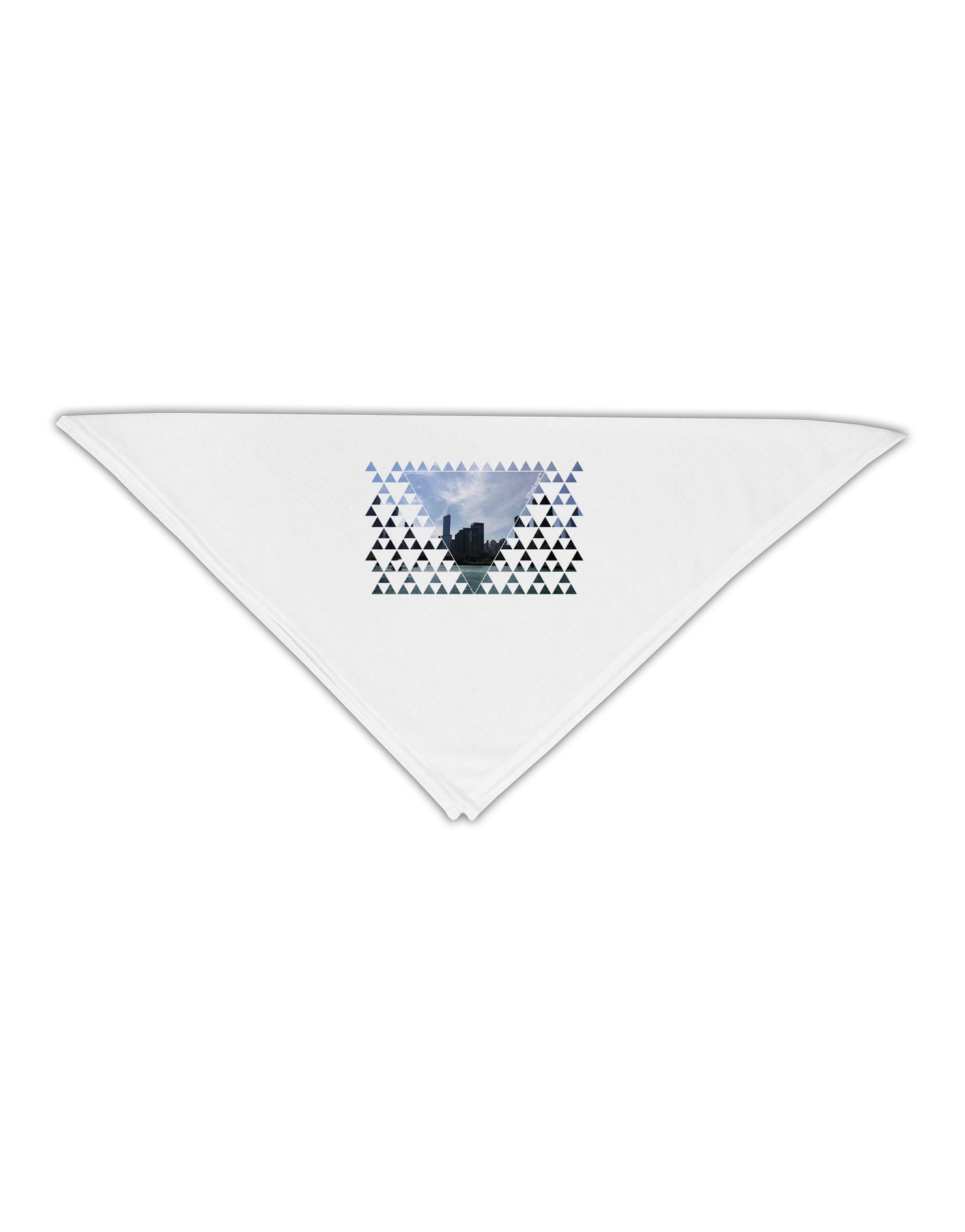 Chicago Triangles Adult 19" Square Bandana-Square Bandanas-TooLoud-White-One-Size-Adult-Davson Sales