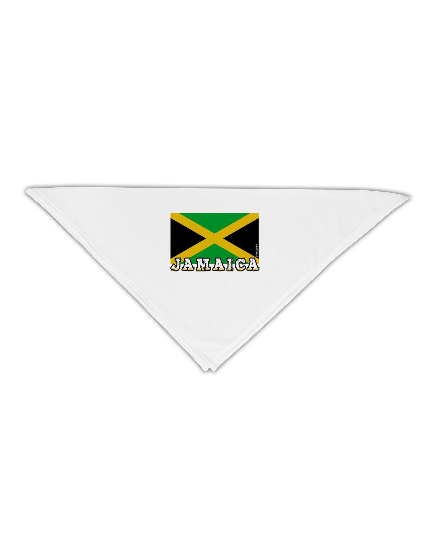 Jamaica Flag Adult 19" Square Bandana-Square Bandanas-TooLoud-White-One-Size-Adult-Davson Sales