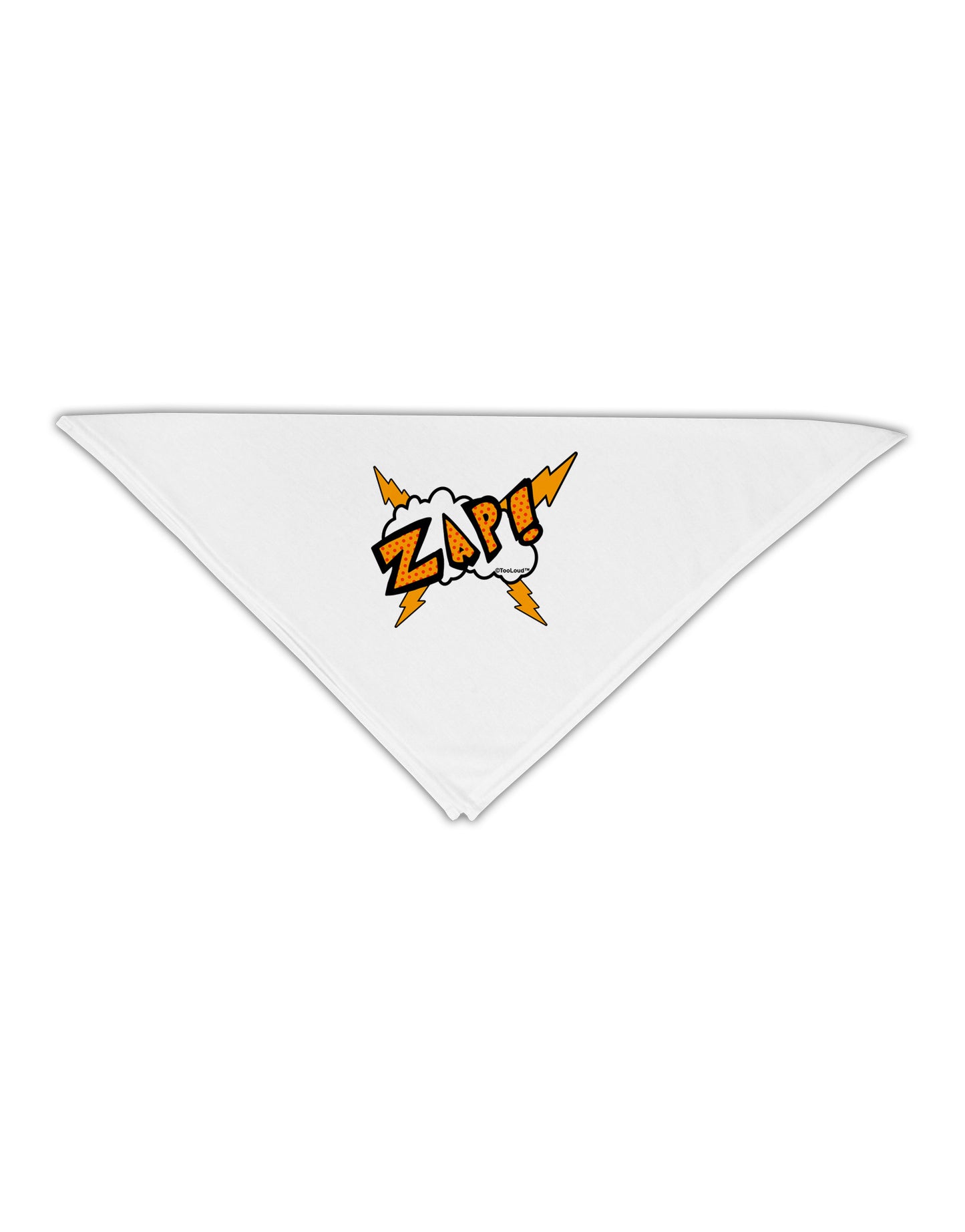 Onomatopoeia ZAP Adult 19" Square Bandana-Square Bandanas-TooLoud-White-One-Size-Adult-Davson Sales