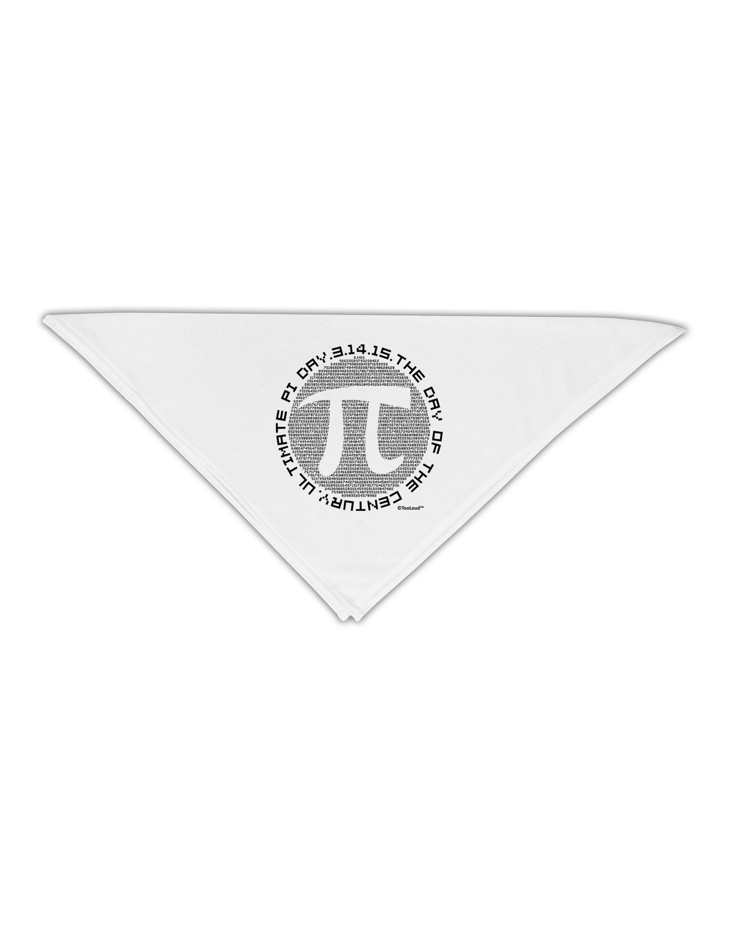 Ultimate Pi Day - Retro Computer Style Pi Circle Adult 19" Square Bandana by TooLoud-Square Bandanas-TooLoud-White-One-Size-Adult-Davson Sales