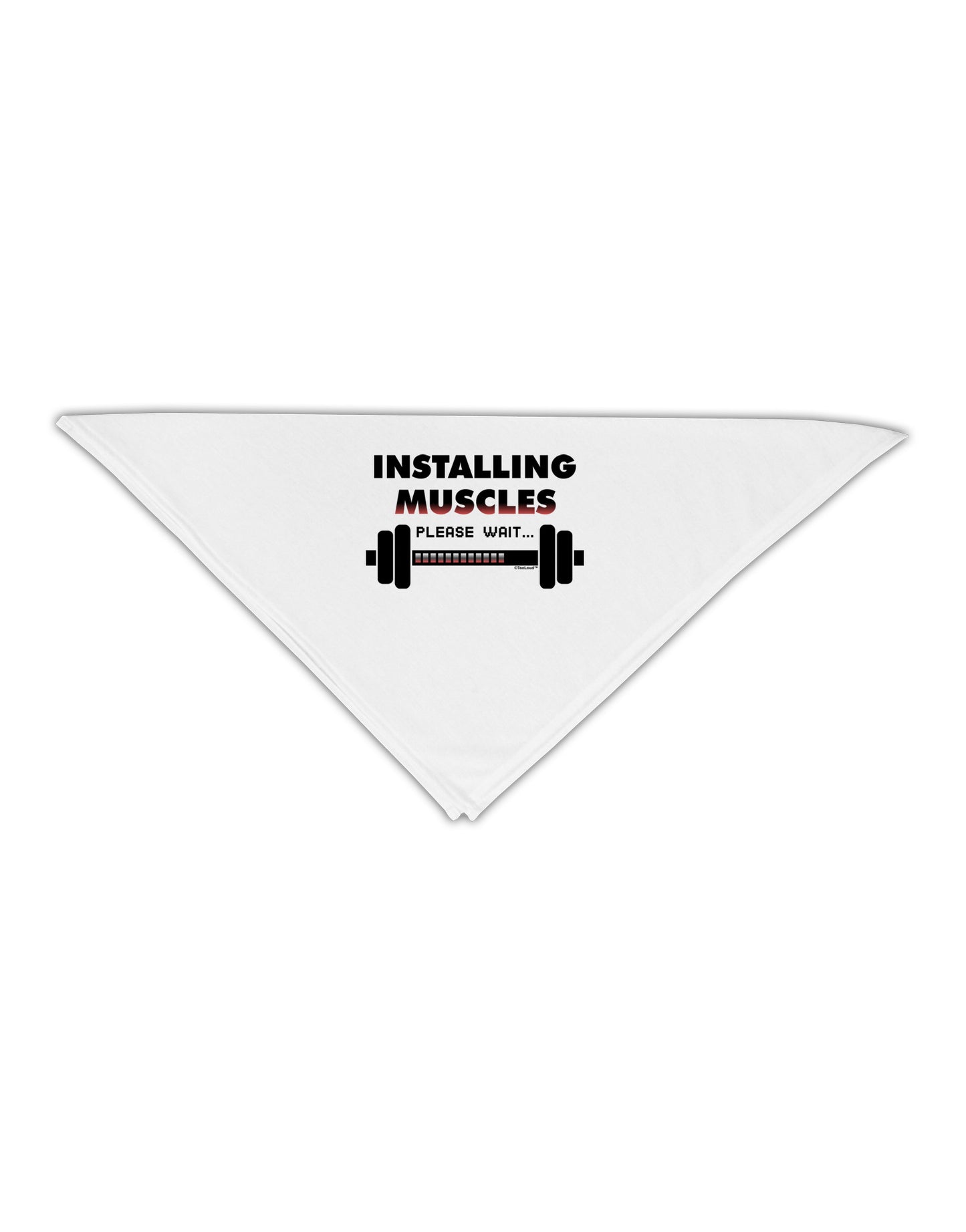 Installing Muscles Adult 19" Square Bandana-Square Bandanas-TooLoud-White-One-Size-Adult-Davson Sales