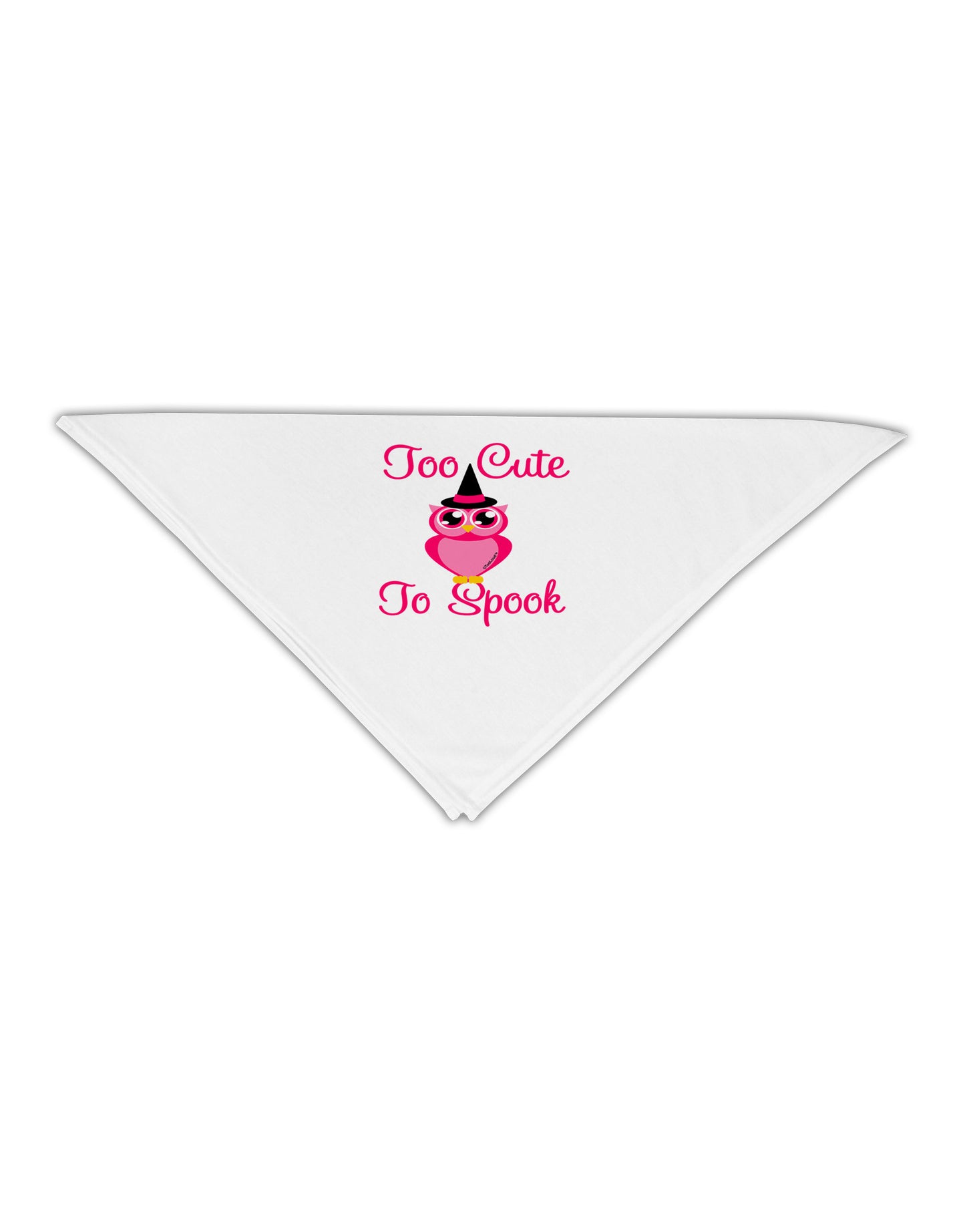 Owl Too Cute Pink Adult 19" Square Bandana-Square Bandanas-TooLoud-White-One-Size-Adult-Davson Sales