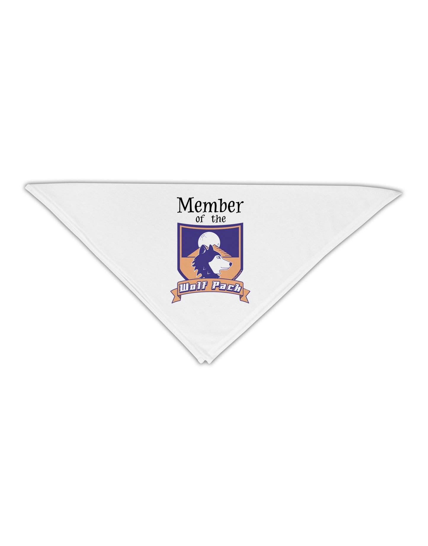 Member of the Wolf Pack Adult 19" Square Bandana-Square Bandanas-TooLoud-White-One-Size-Adult-Davson Sales