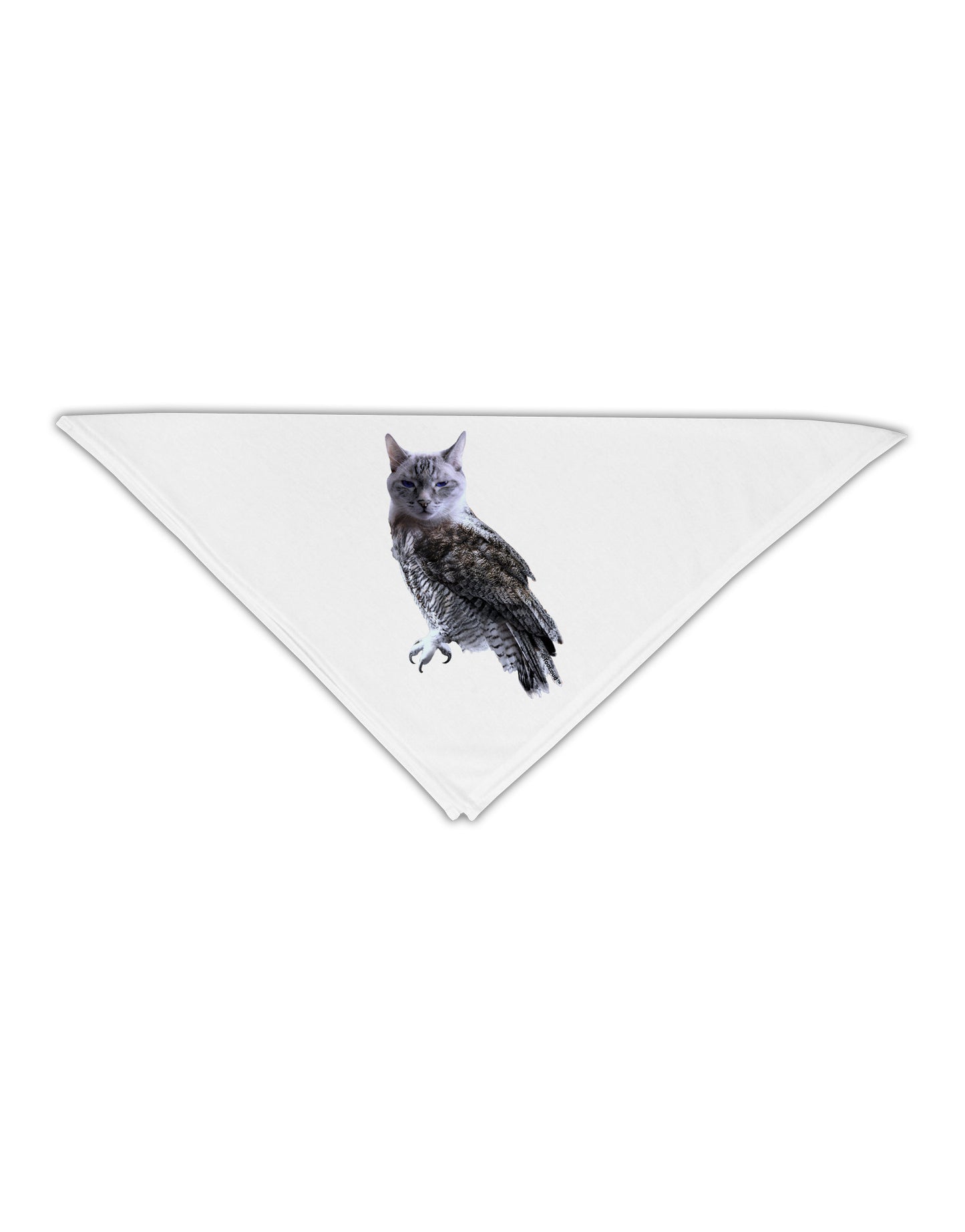 Lucky Cat Owl Adult 19" Square Bandana-Square Bandanas-TooLoud-White-One-Size-Adult-Davson Sales