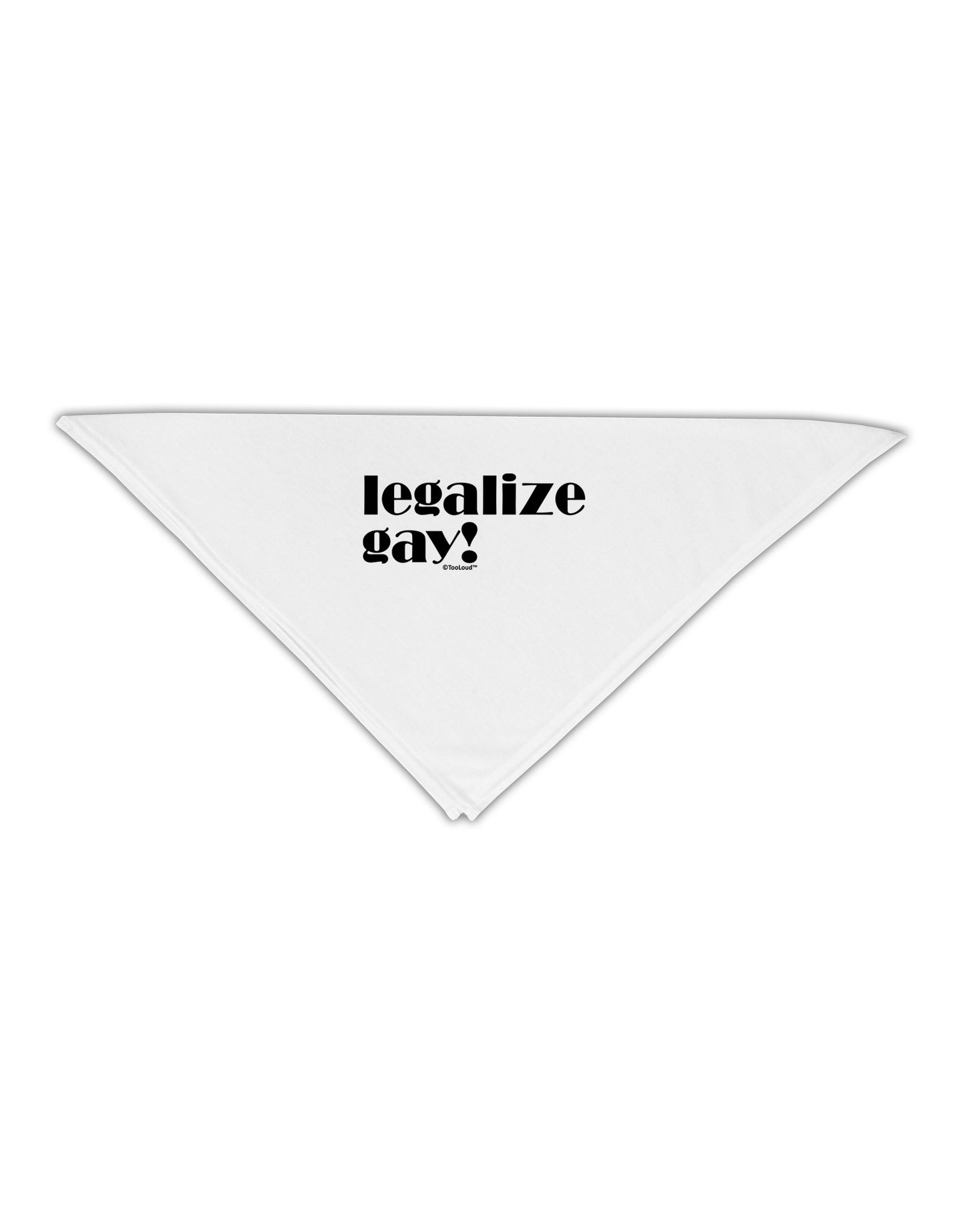 Legalize Gay Adult 19" Square Bandana-Square Bandanas-TooLoud-White-One-Size-Adult-Davson Sales