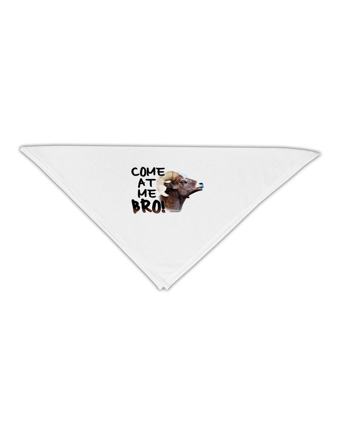 Come At Me Bro Big Horn Adult 19" Square Bandana-Square Bandanas-TooLoud-White-One-Size-Adult-Davson Sales