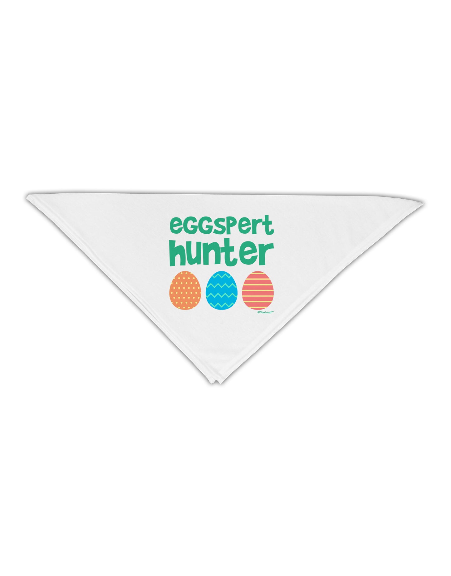 Eggspert Hunter - Easter - Green Adult 19" Square Bandana by TooLoud-Square Bandanas-TooLoud-White-One-Size-Adult-Davson Sales