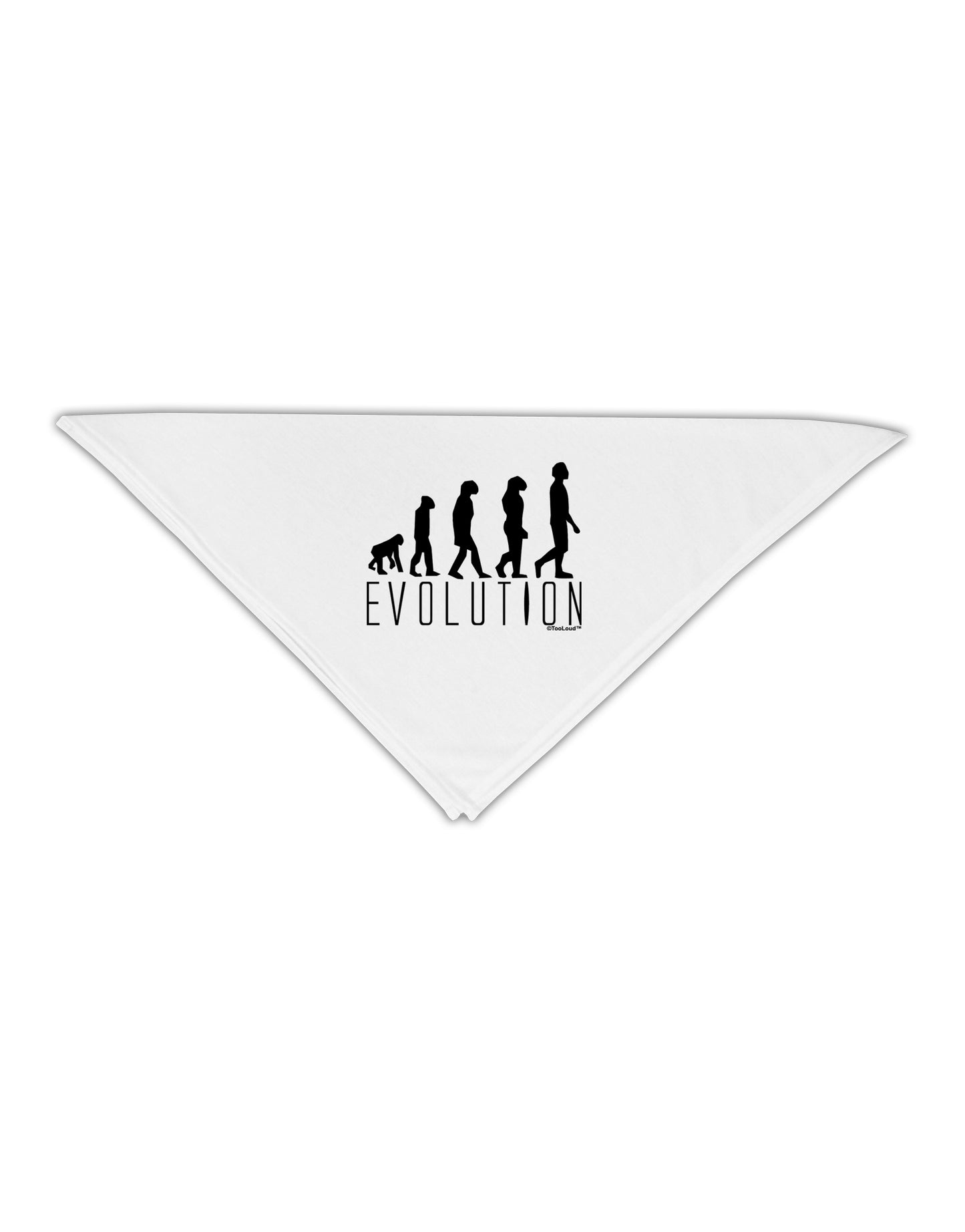 Evolution of Man Adult 19" Square Bandana by TooLoud-Square Bandanas-TooLoud-White-One-Size-Adult-Davson Sales