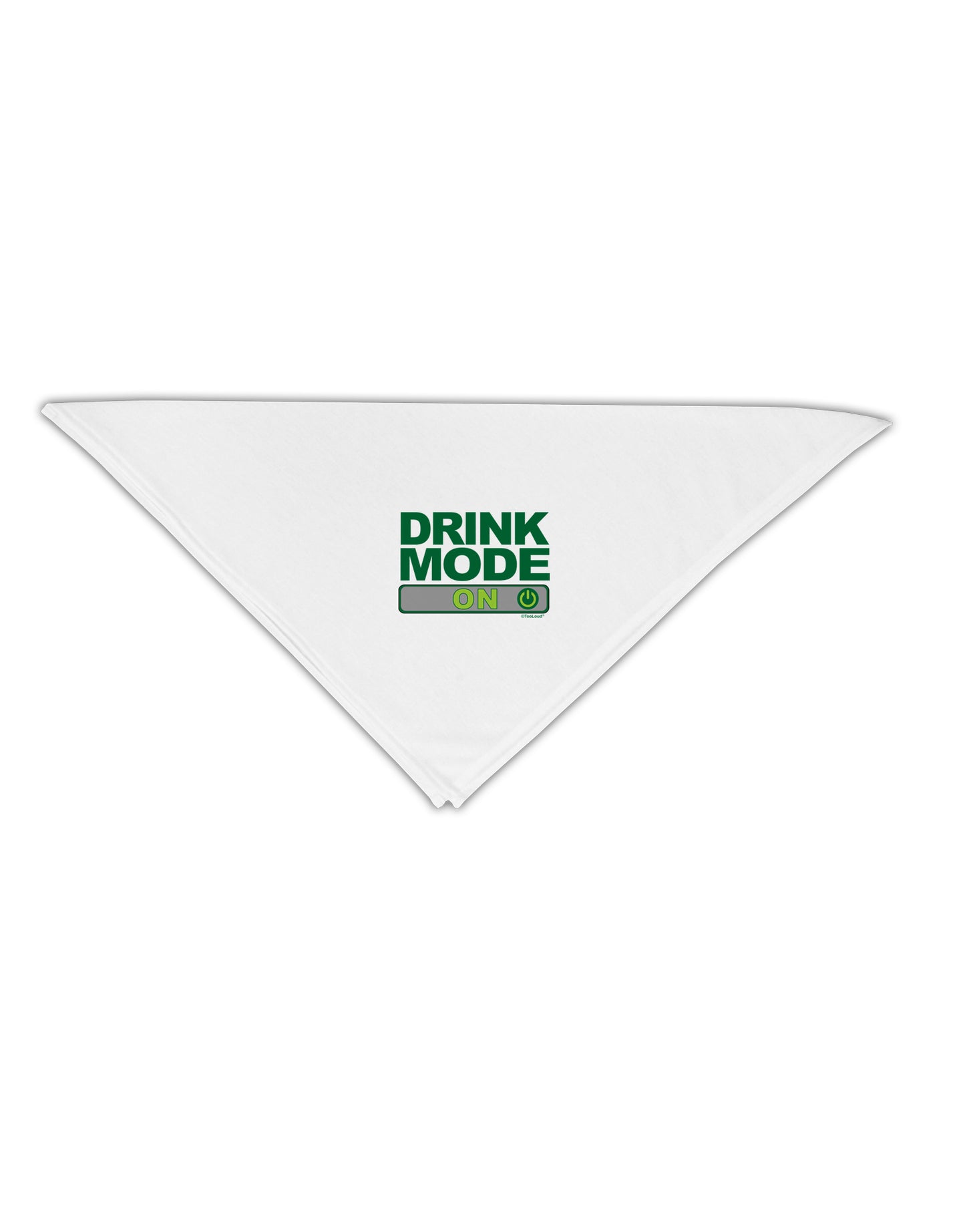 Drink Mode On Adult 19" Square Bandana by TooLoud-Square Bandanas-TooLoud-White-One-Size-Adult-Davson Sales