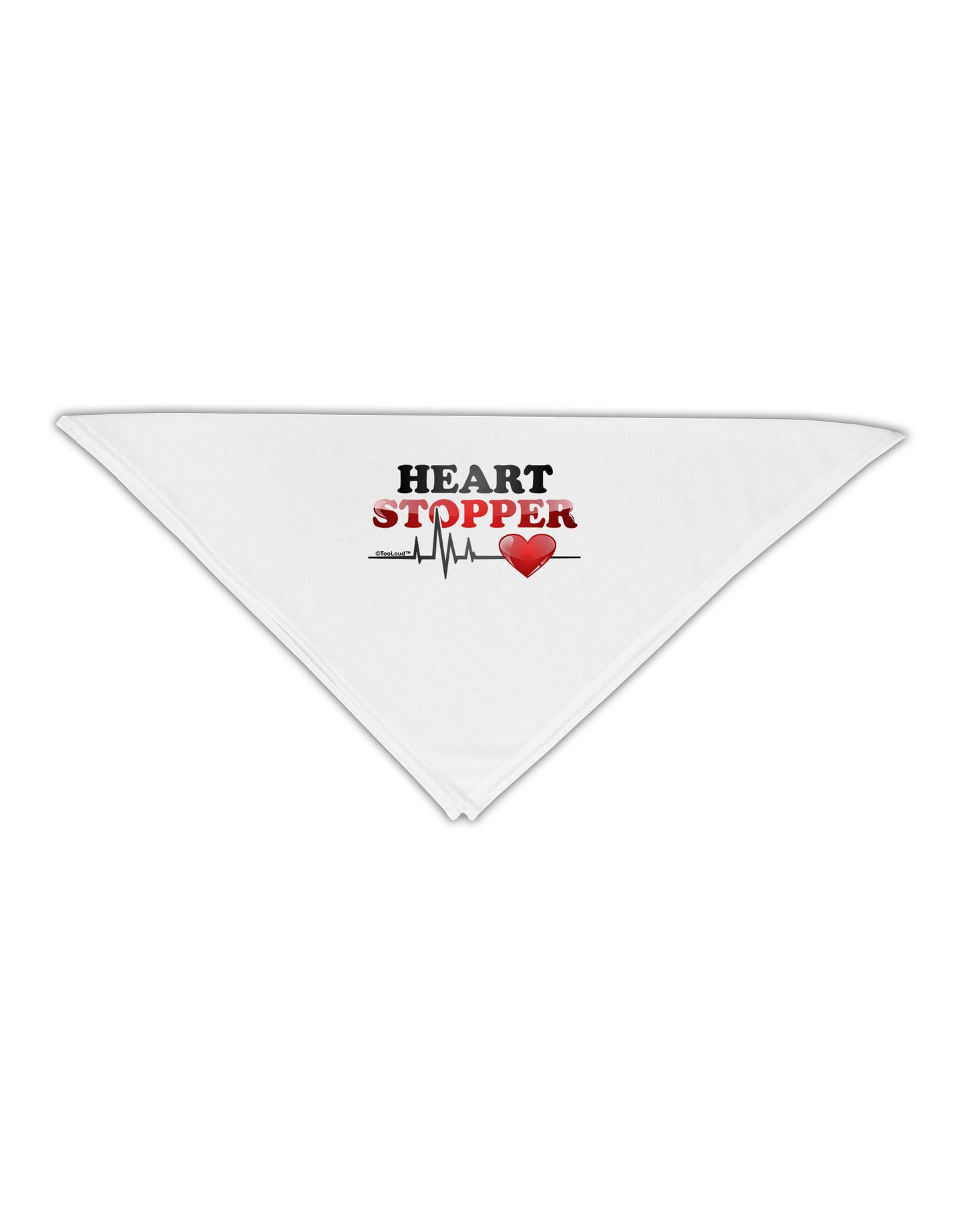 Heart Stopper Adult 19" Square Bandana-Square Bandanas-TooLoud-White-One-Size-Adult-Davson Sales