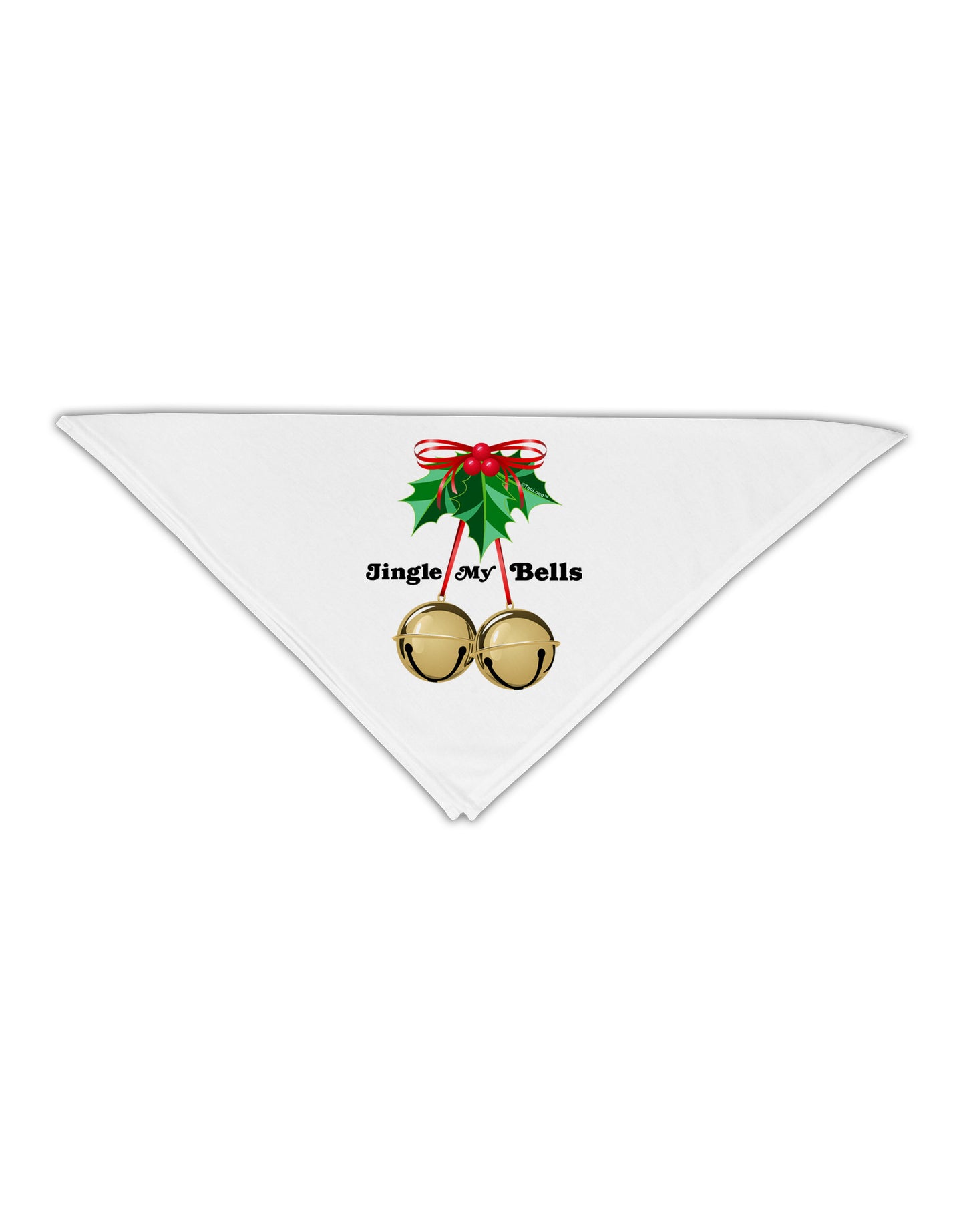 Jingle My Bells Adult 19" Square Bandana-Square Bandanas-TooLoud-White-One-Size-Adult-Davson Sales