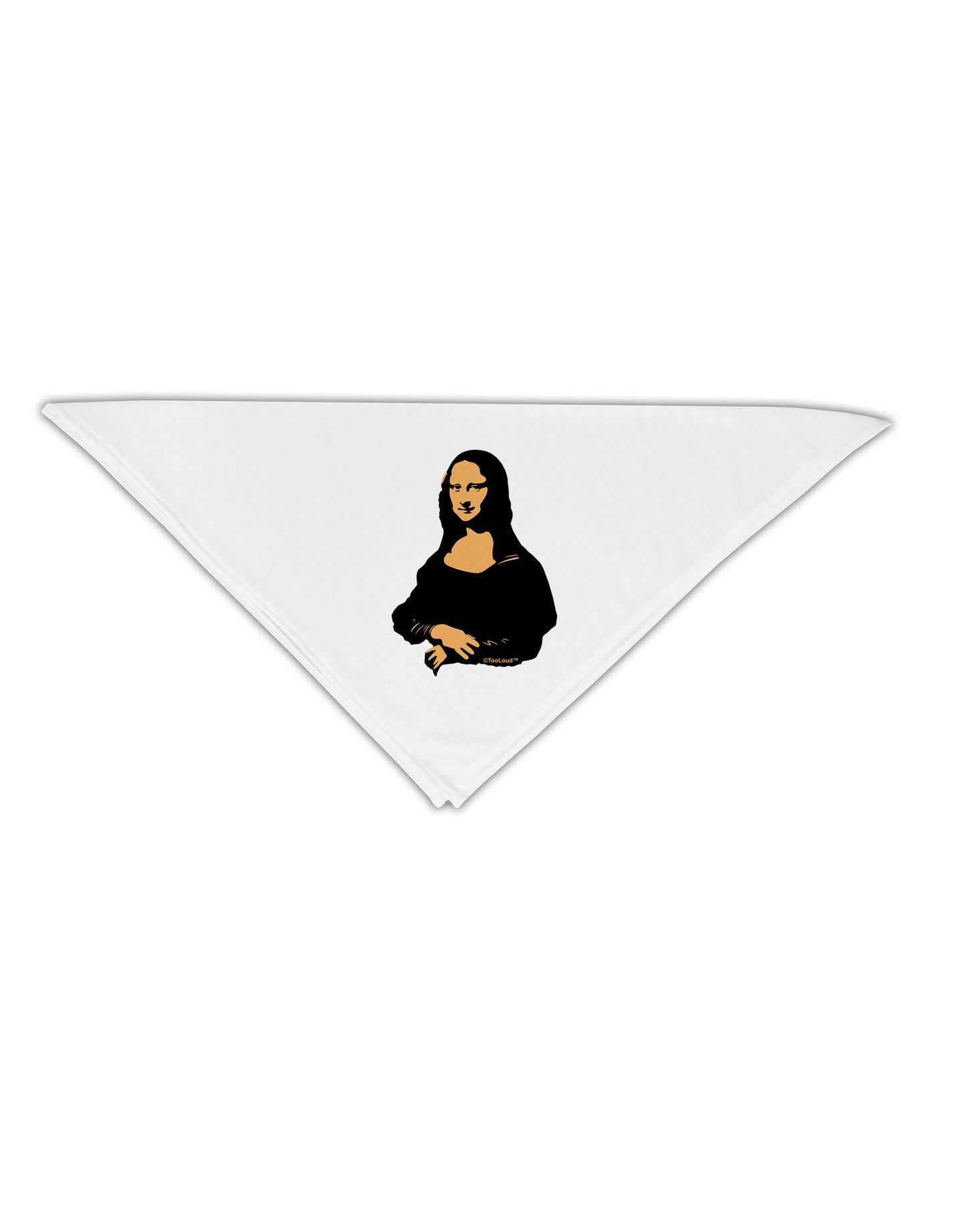 Mona Cutout Adult 19" Square Bandana-Square Bandanas-TooLoud-White-One-Size-Adult-Davson Sales