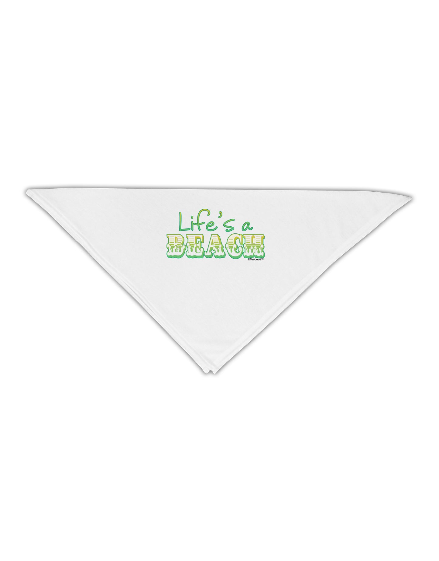 Lifes a Beach Color Adult 19" Square Bandana by TooLoud-Square Bandanas-TooLoud-White-One-Size-Adult-Davson Sales