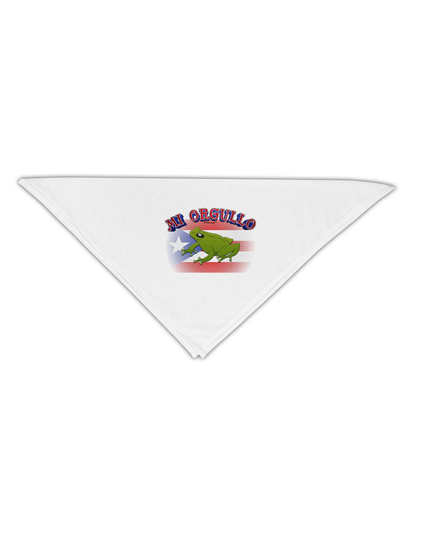 Mi Orgullo Coqui Adult 19" Square Bandana-Square Bandanas-TooLoud-White-One-Size-Adult-Davson Sales