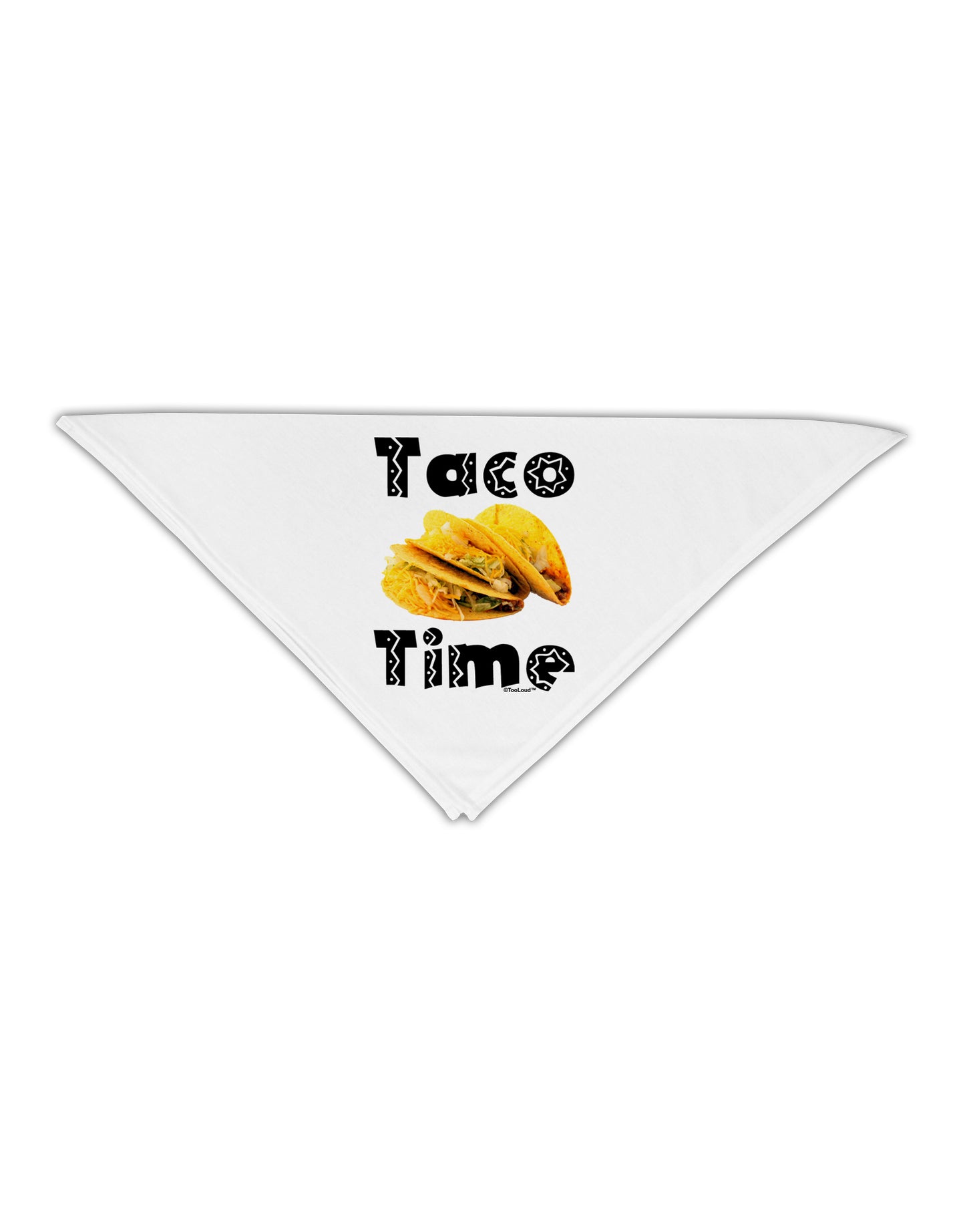 Taco Time - Mexican Food Design Adult 19" Square Bandana by TooLoud-Square Bandanas-TooLoud-White-One-Size-Adult-Davson Sales