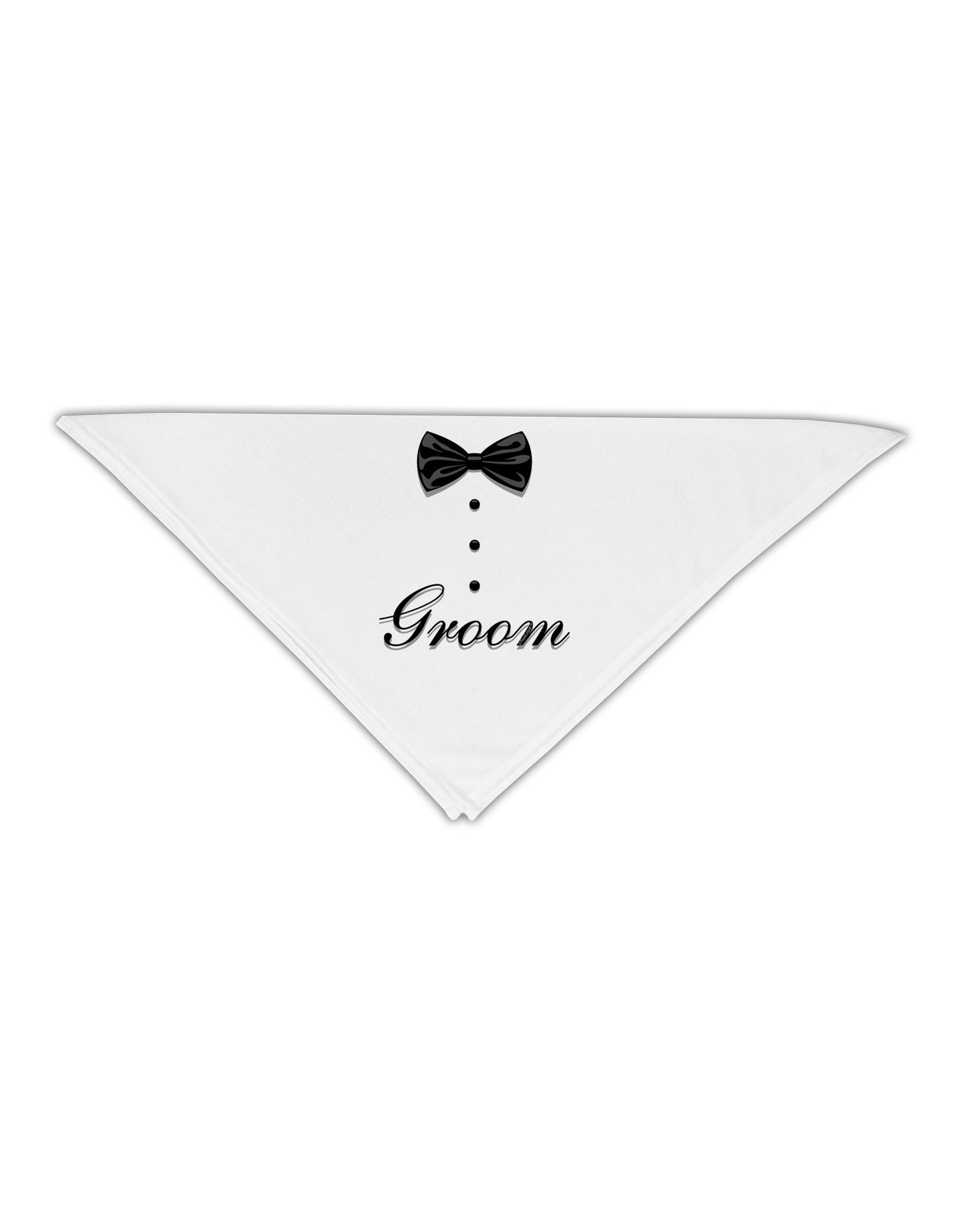 Tuxedo - Groom Adult 19" Square Bandana-Square Bandanas-TooLoud-White-One-Size-Adult-Davson Sales
