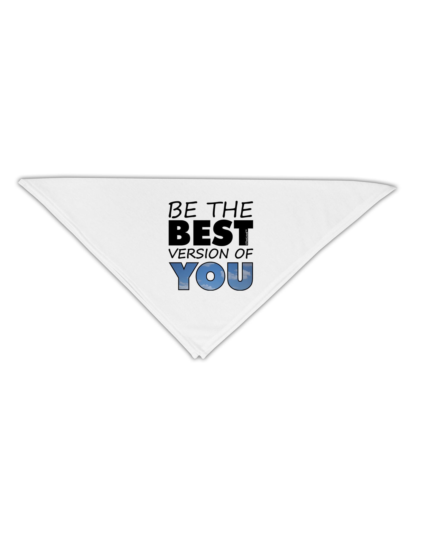 Be The Best Version Of You Adult 19" Square Bandana by TooLoud-Square Bandanas-TooLoud-White-One-Size-Adult-Davson Sales