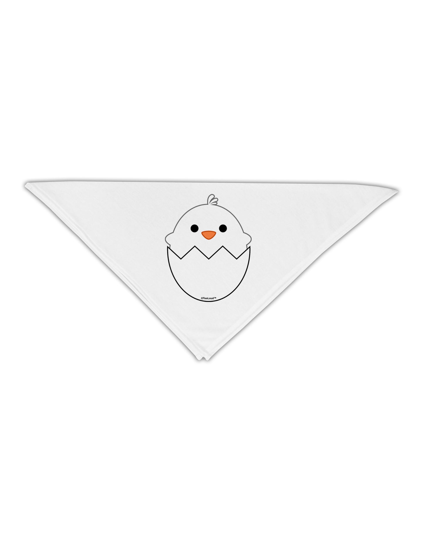 Cute Hatching Chick - White Adult 19" Square Bandana by TooLoud-Square Bandanas-TooLoud-White-One-Size-Adult-Davson Sales