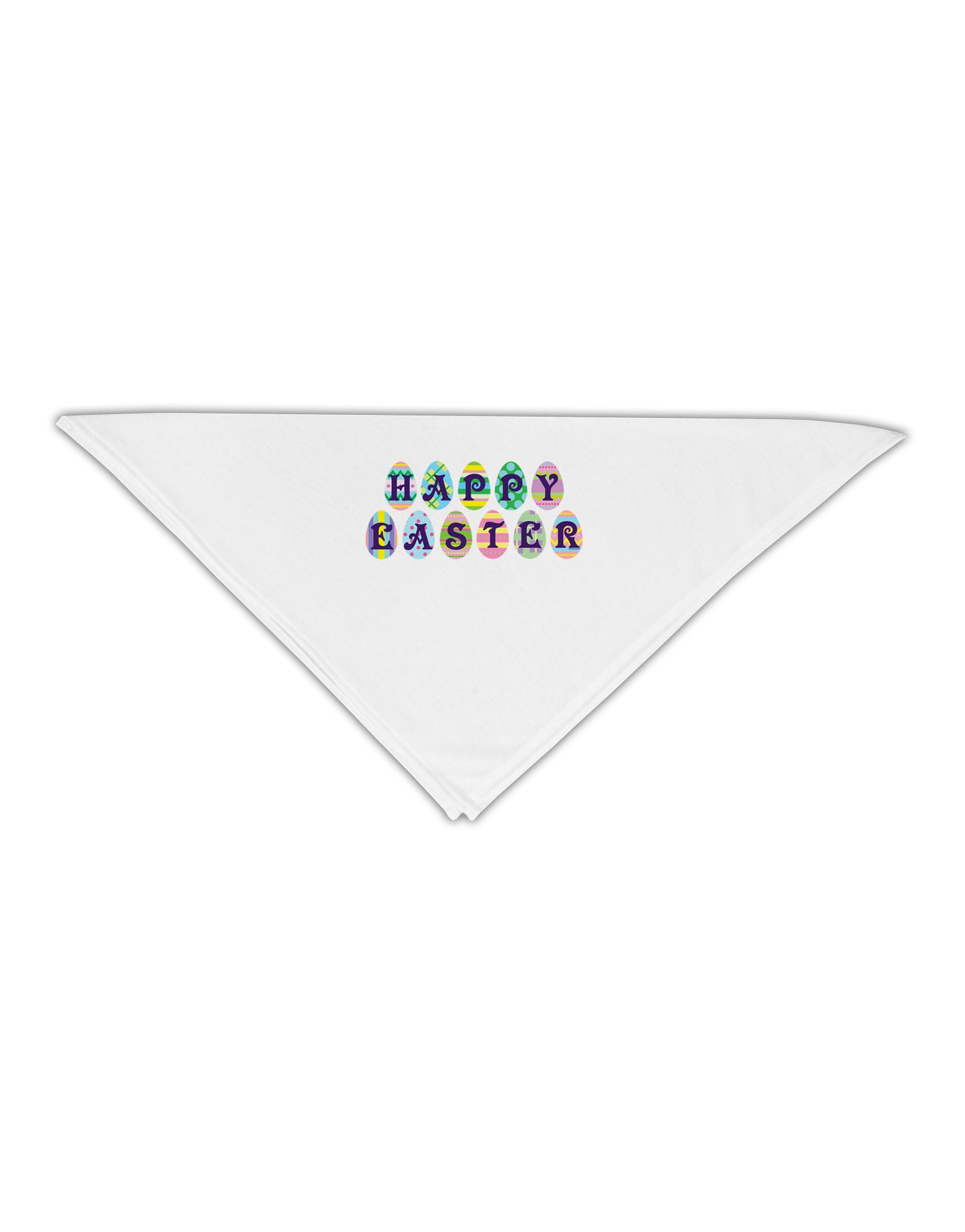 Easter Eggs Happy Easter Adult 19" Square Bandana-Square Bandanas-TooLoud-White-One-Size-Adult-Davson Sales
