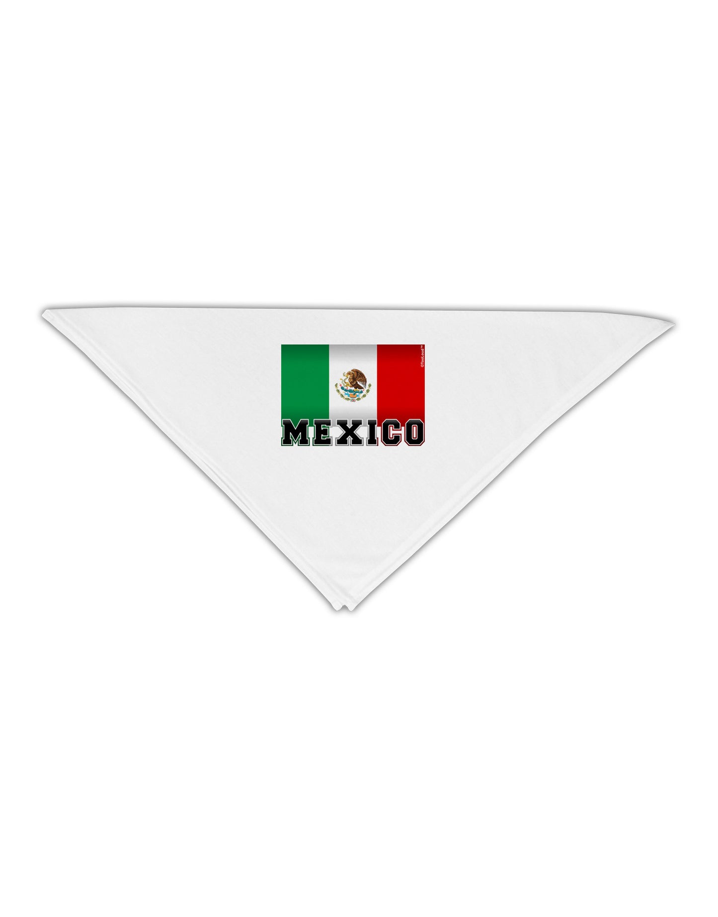 Mexico Flag Adult 19" Square Bandana-Square Bandanas-TooLoud-White-One-Size-Adult-Davson Sales