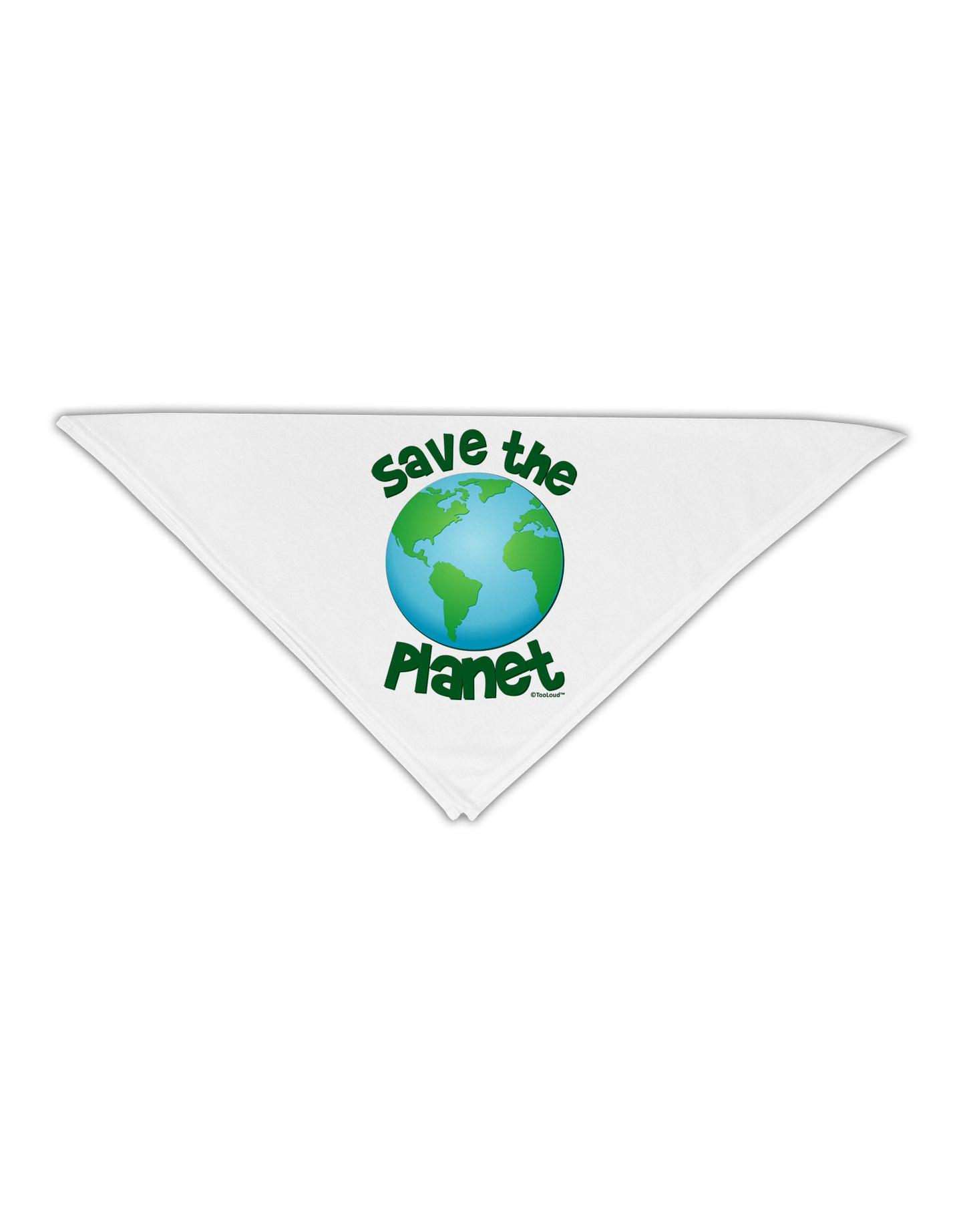 Save the Planet - Earth Adult 19" Square Bandana-Square Bandanas-TooLoud-White-One-Size-Adult-Davson Sales