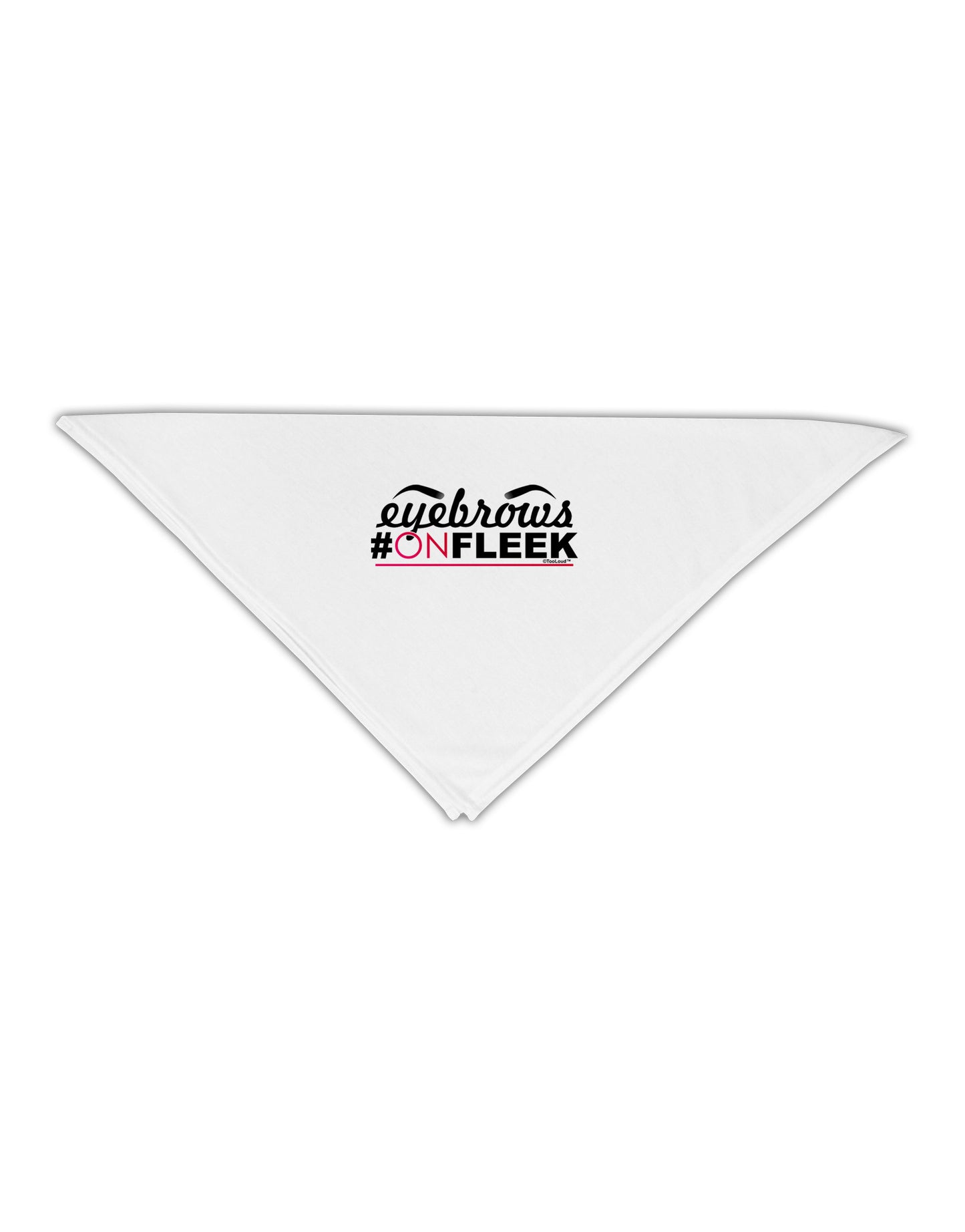 Eyebrows On Fleek Adult 19" Square Bandana-Square Bandanas-TooLoud-White-One-Size-Adult-Davson Sales