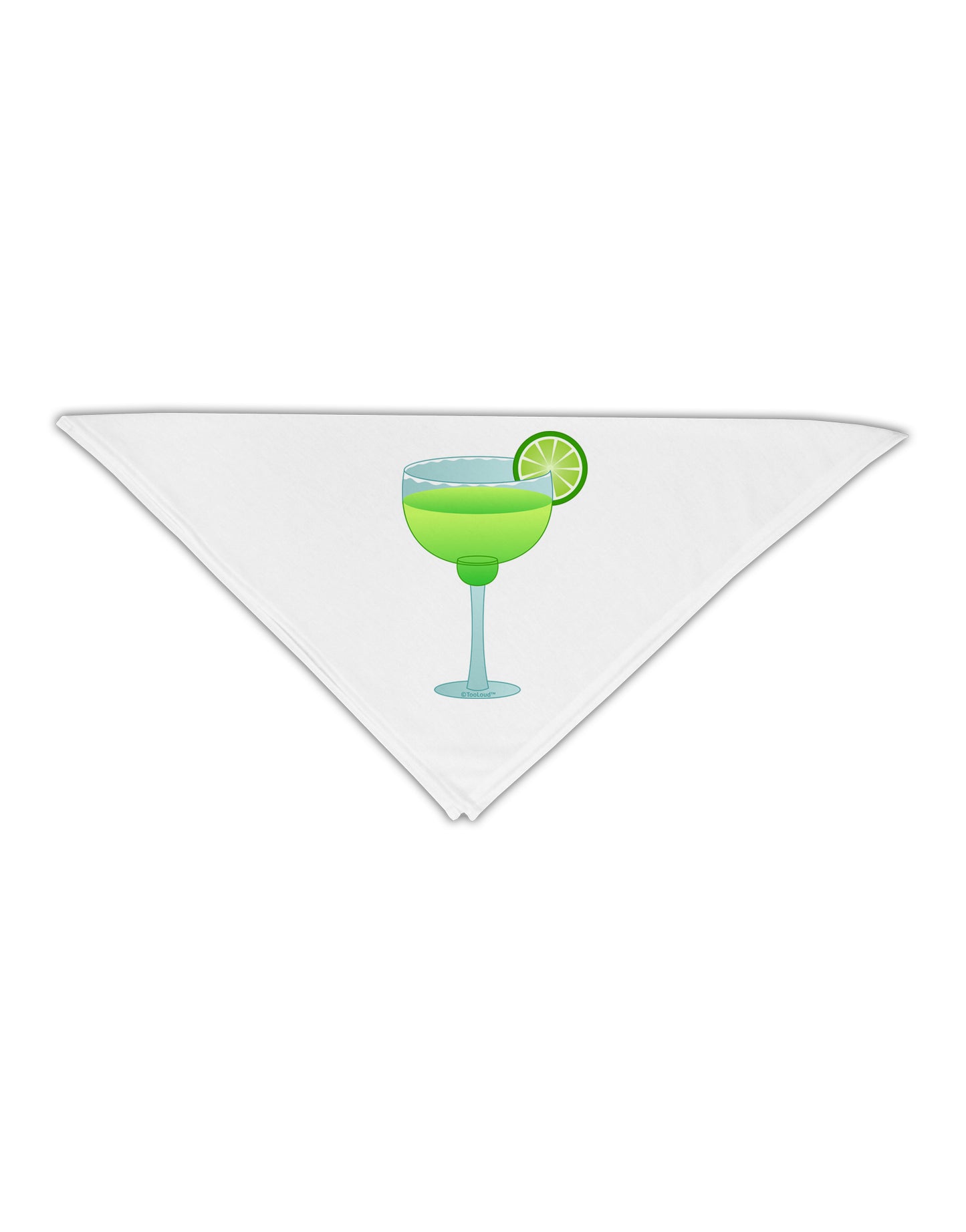 Green Margarita with Lime - Cinco de Mayo Adult 19" Square Bandana by TooLoud-Square Bandanas-TooLoud-White-One-Size-Adult-Davson Sales