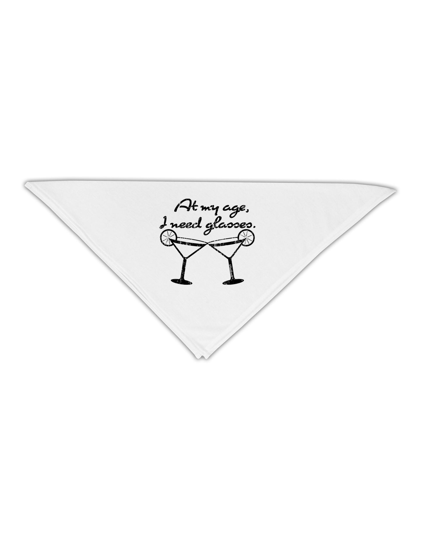 I Need Glasses - Margarita Distressed Adult 19" Square Bandana by TooLoud-Square Bandanas-TooLoud-White-One-Size-Adult-Davson Sales