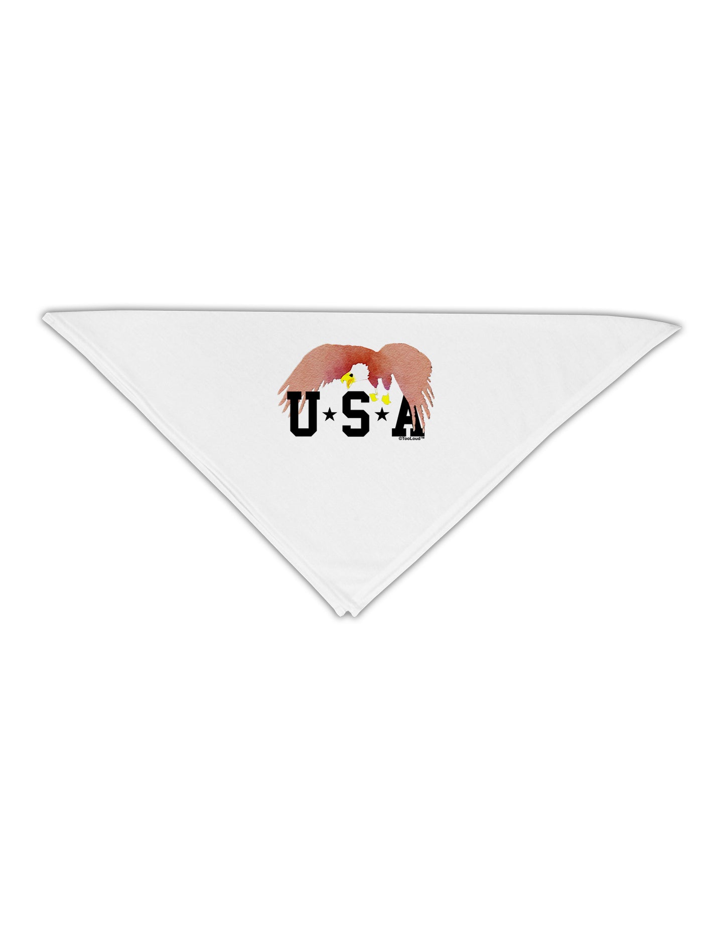 Bald Eagle USA Adult 19" Square Bandana-Square Bandanas-TooLoud-White-One-Size-Adult-Davson Sales