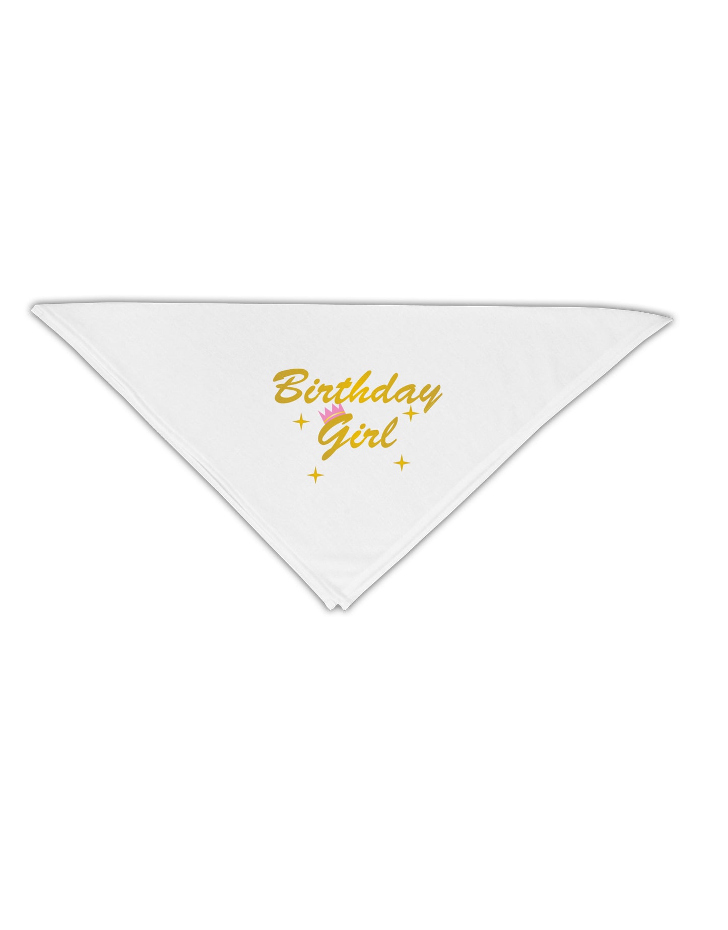 Birthday Girl Text Adult 19" Square Bandana by TooLoud-Square Bandanas-TooLoud-White-One-Size-Adult-Davson Sales