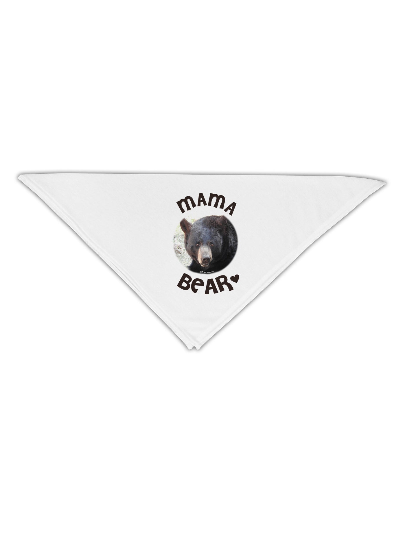 Black Bear - Mama Bear Adult 19" Square Bandana-Square Bandanas-TooLoud-White-One-Size-Adult-Davson Sales