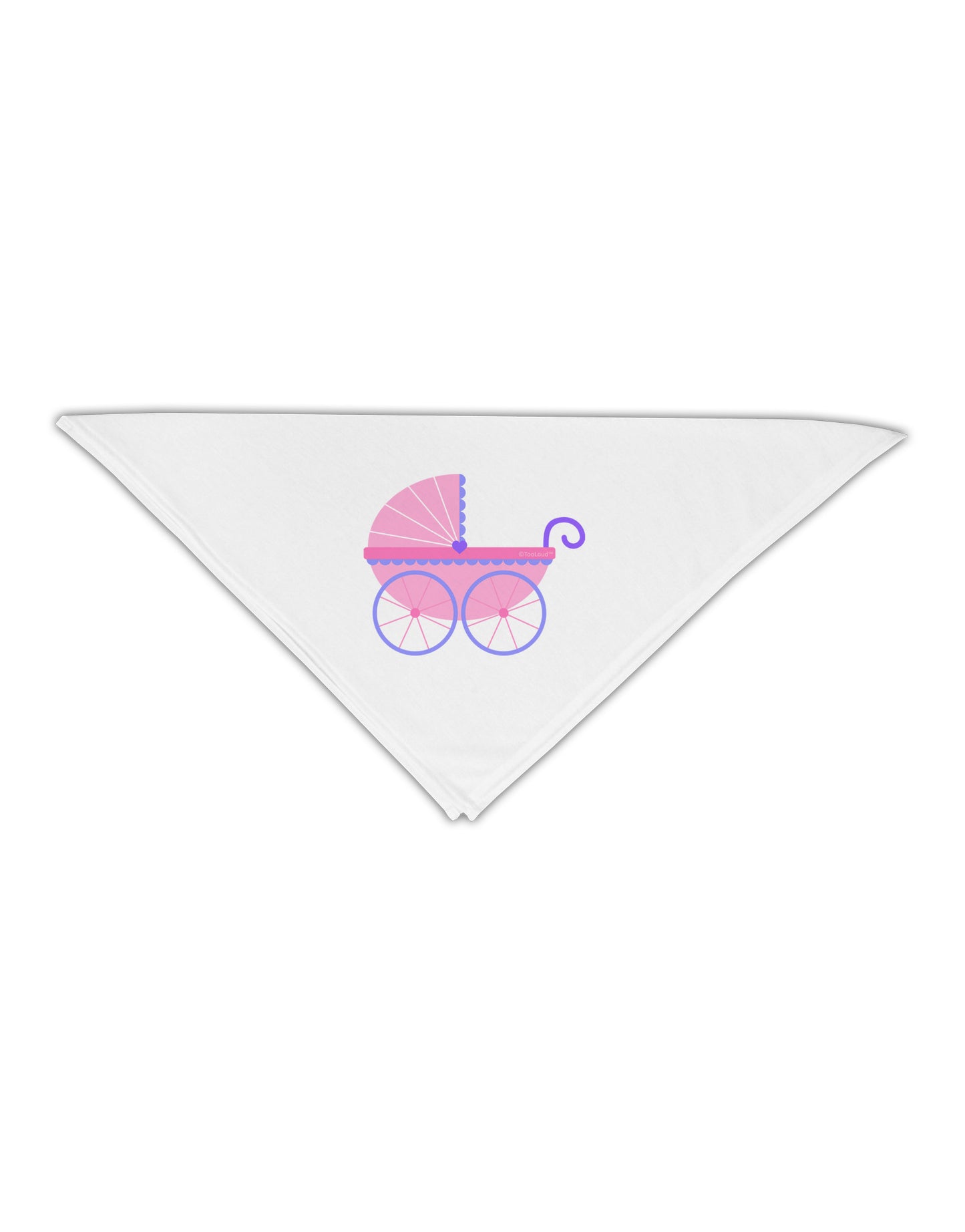 Baby Girl Carriage Adult 19" Square Bandana-Square Bandanas-TooLoud-White-One-Size-Adult-Davson Sales