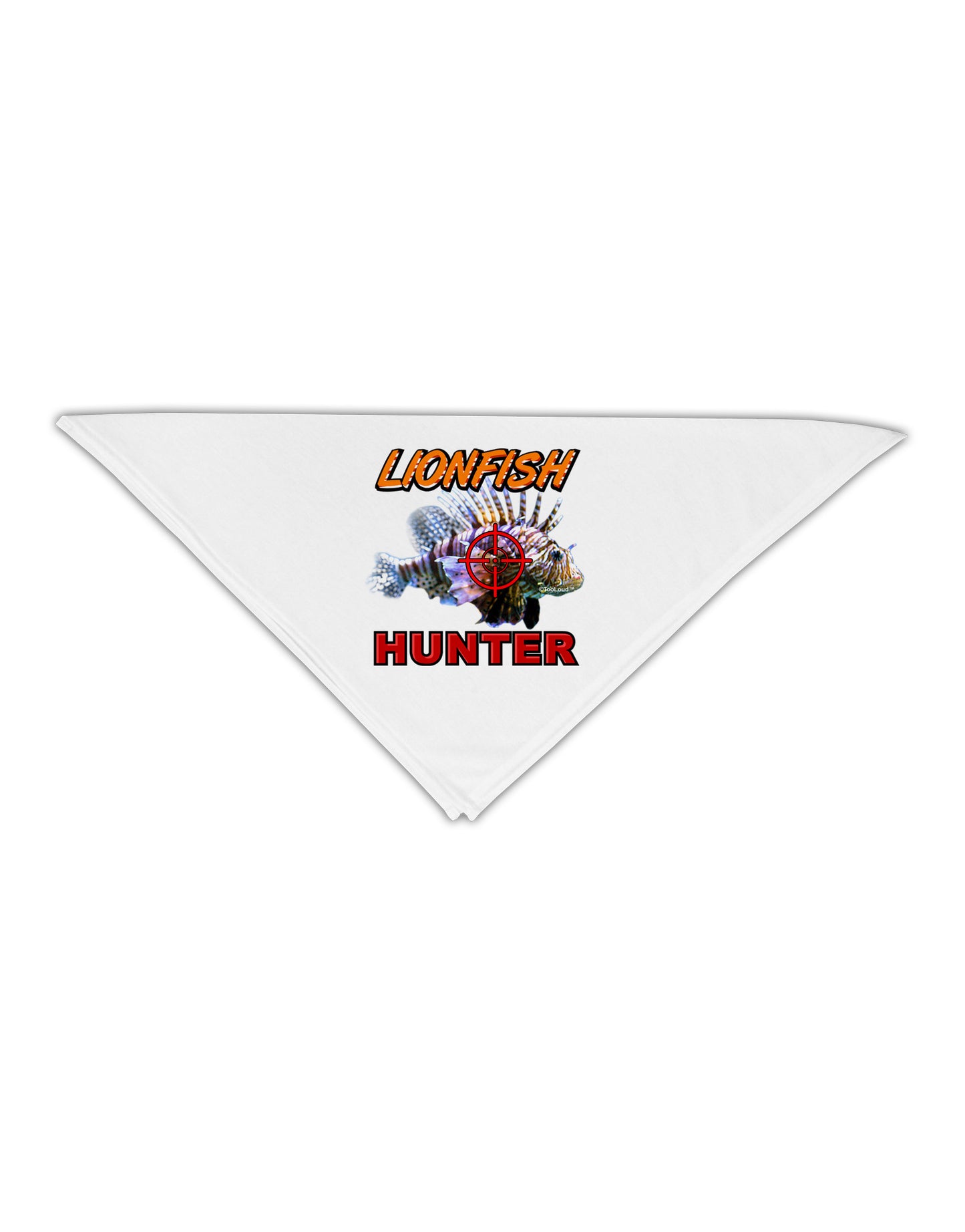 Lionfish Hunter Adult 19" Square Bandana-Square Bandanas-TooLoud-White-One-Size-Adult-Davson Sales