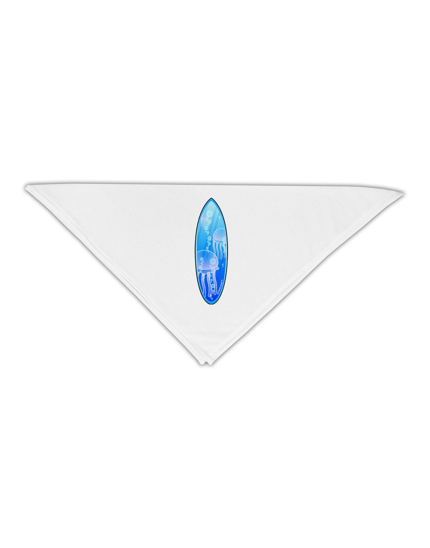 Jellyfish Surfboard Adult 19" Square Bandana by TooLoud-Square Bandanas-TooLoud-White-One-Size-Adult-Davson Sales