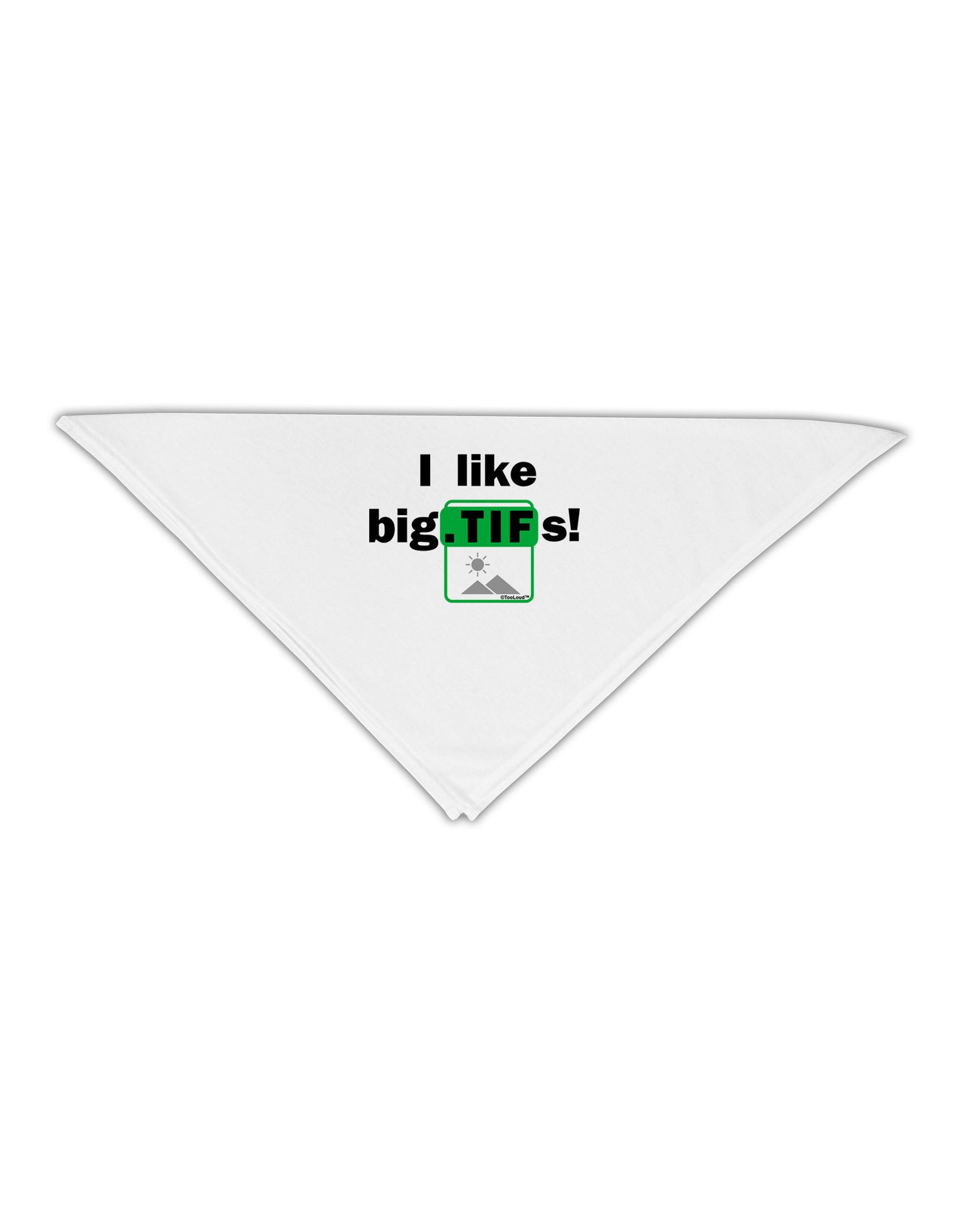 I Like Big Tifs Adult 19" Square Bandana-Square Bandanas-TooLoud-White-One-Size-Adult-Davson Sales