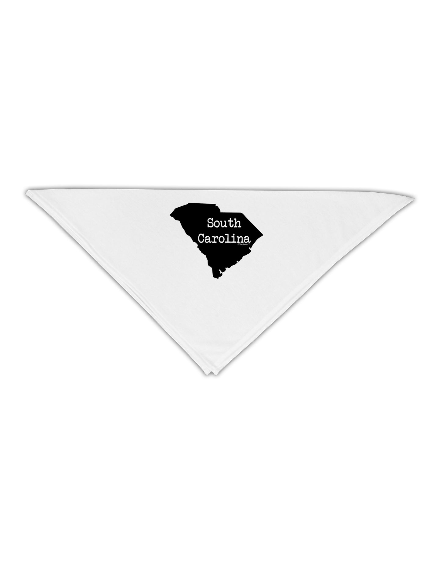South Carolina - United States Shape Adult 19" Square Bandana by TooLoud-Square Bandanas-TooLoud-White-One-Size-Adult-Davson Sales
