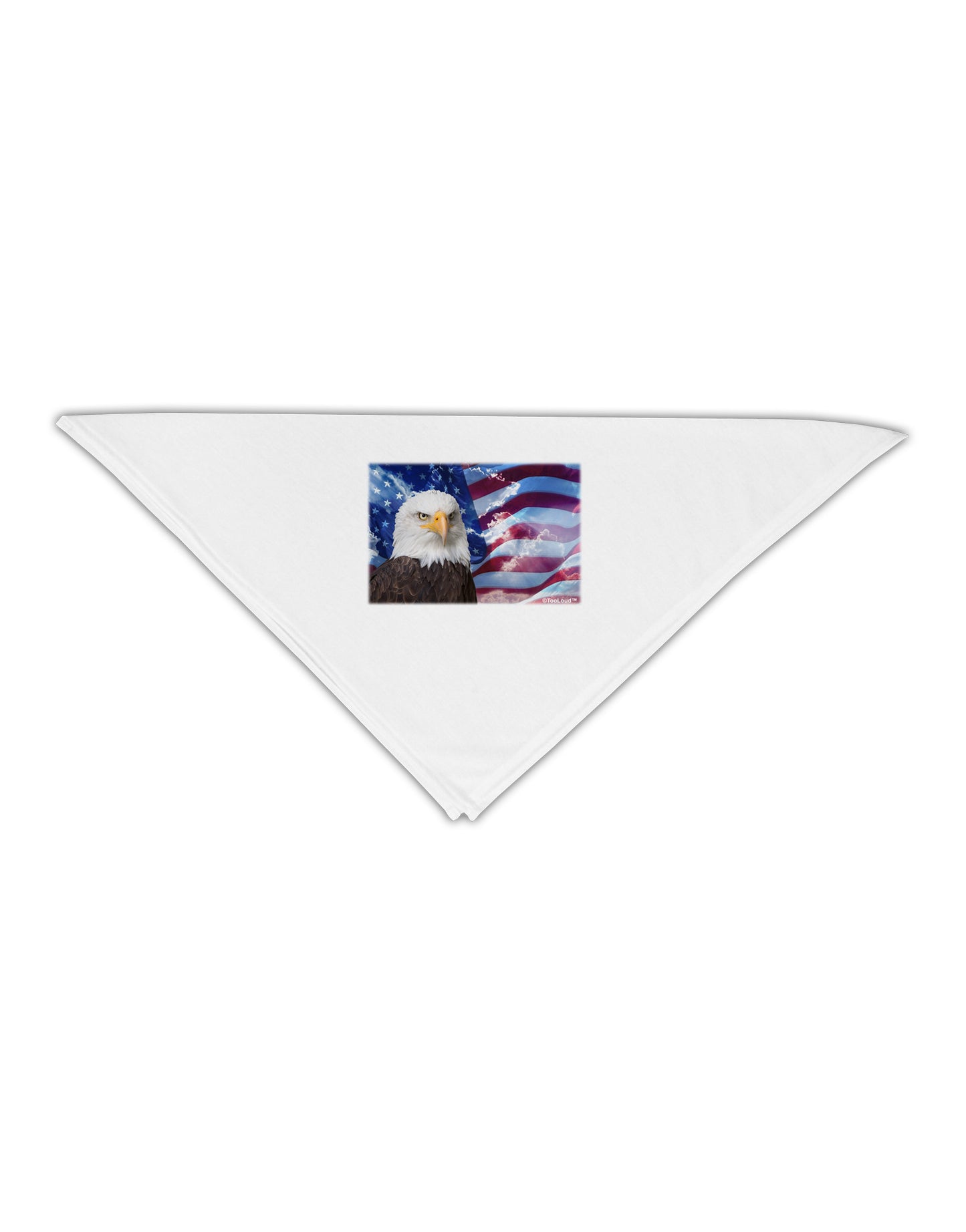 All American Eagle Adult 19" Square Bandana-Square Bandanas-TooLoud-White-One-Size-Adult-Davson Sales