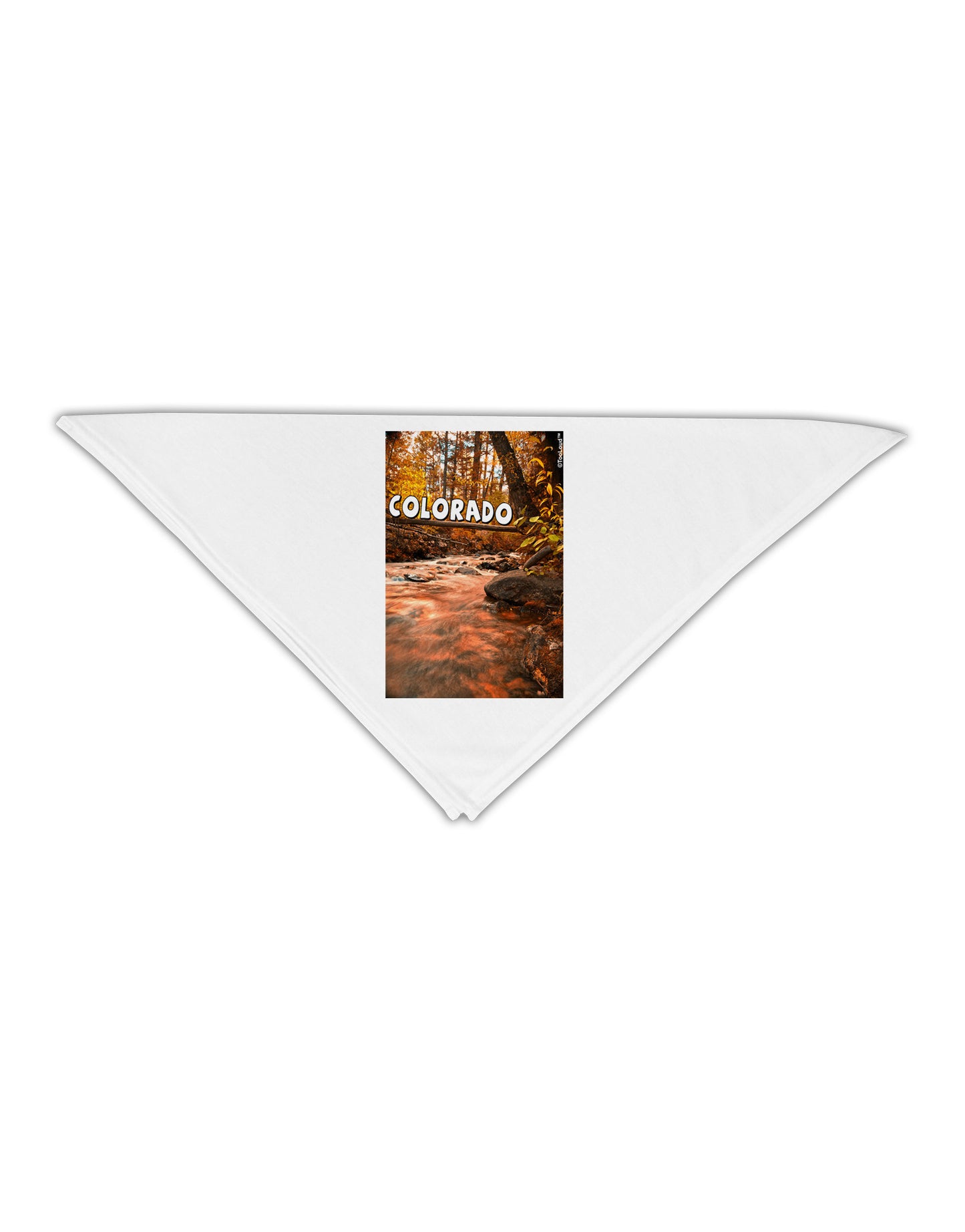 Mt Shavano Colorado Text Adult 19" Square Bandana-Square Bandanas-TooLoud-White-One-Size-Adult-Davson Sales