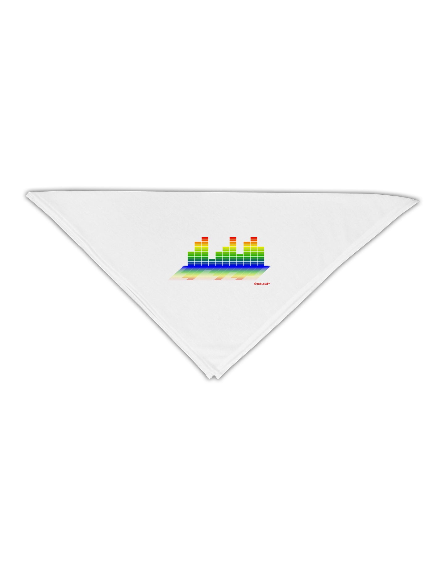 Equalizer Bars Design Adult 19" Square Bandana by TooLoud-Square Bandanas-TooLoud-White-One-Size-Adult-Davson Sales