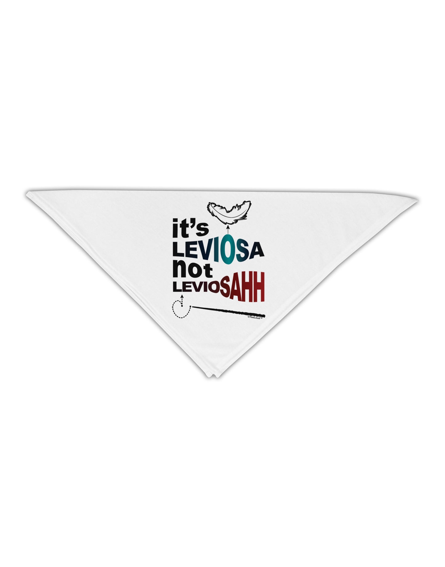 It's LeviOsa not LeviosAHH Adult 19" Square Bandana-Square Bandanas-TooLoud-White-One-Size-Adult-Davson Sales