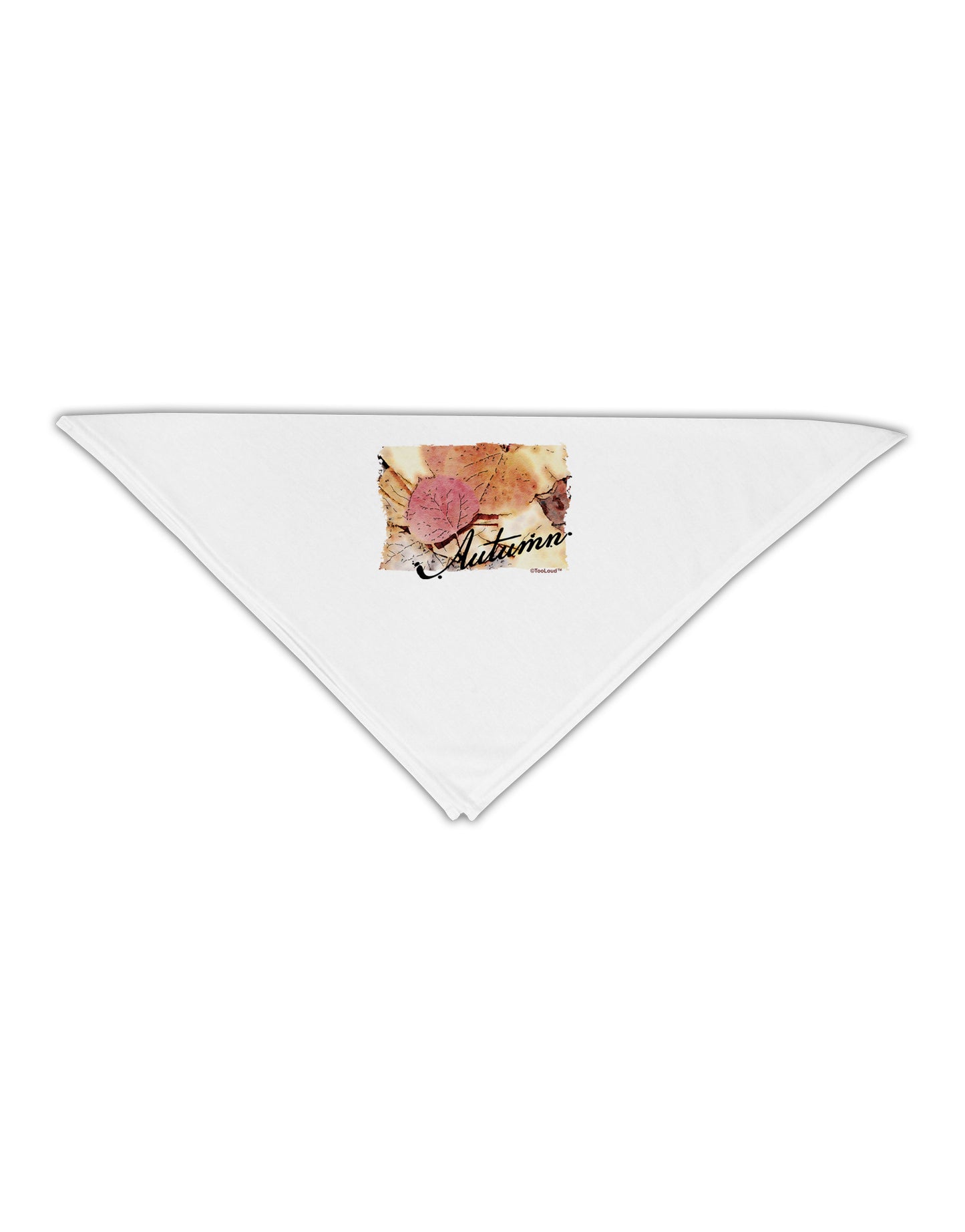 Colorado - Autumn WaterColor Text Adult 19" Square Bandana-Square Bandanas-TooLoud-White-One-Size-Adult-Davson Sales