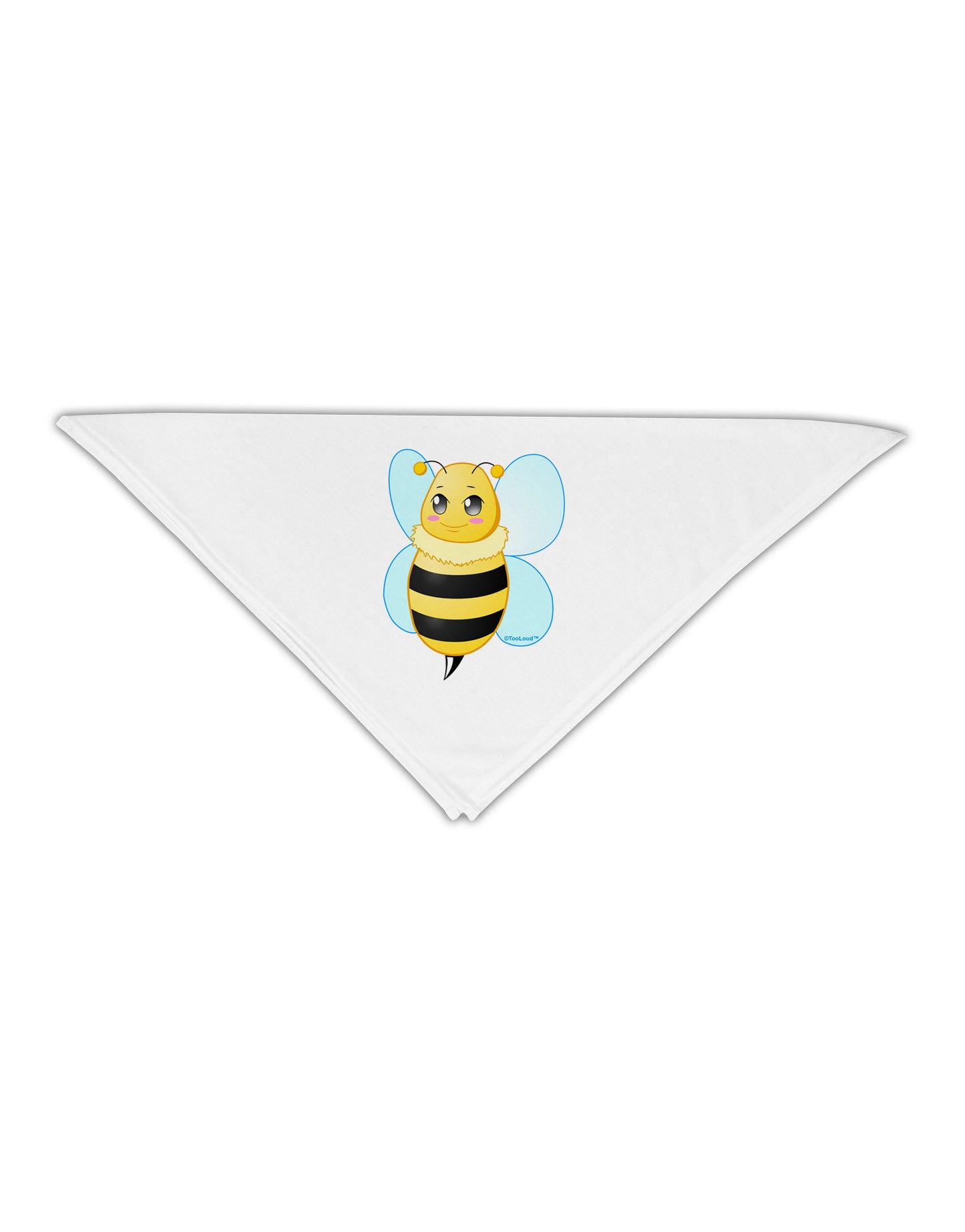 Cute Bee Adult 19" Square Bandana-Square Bandanas-TooLoud-White-One-Size-Adult-Davson Sales