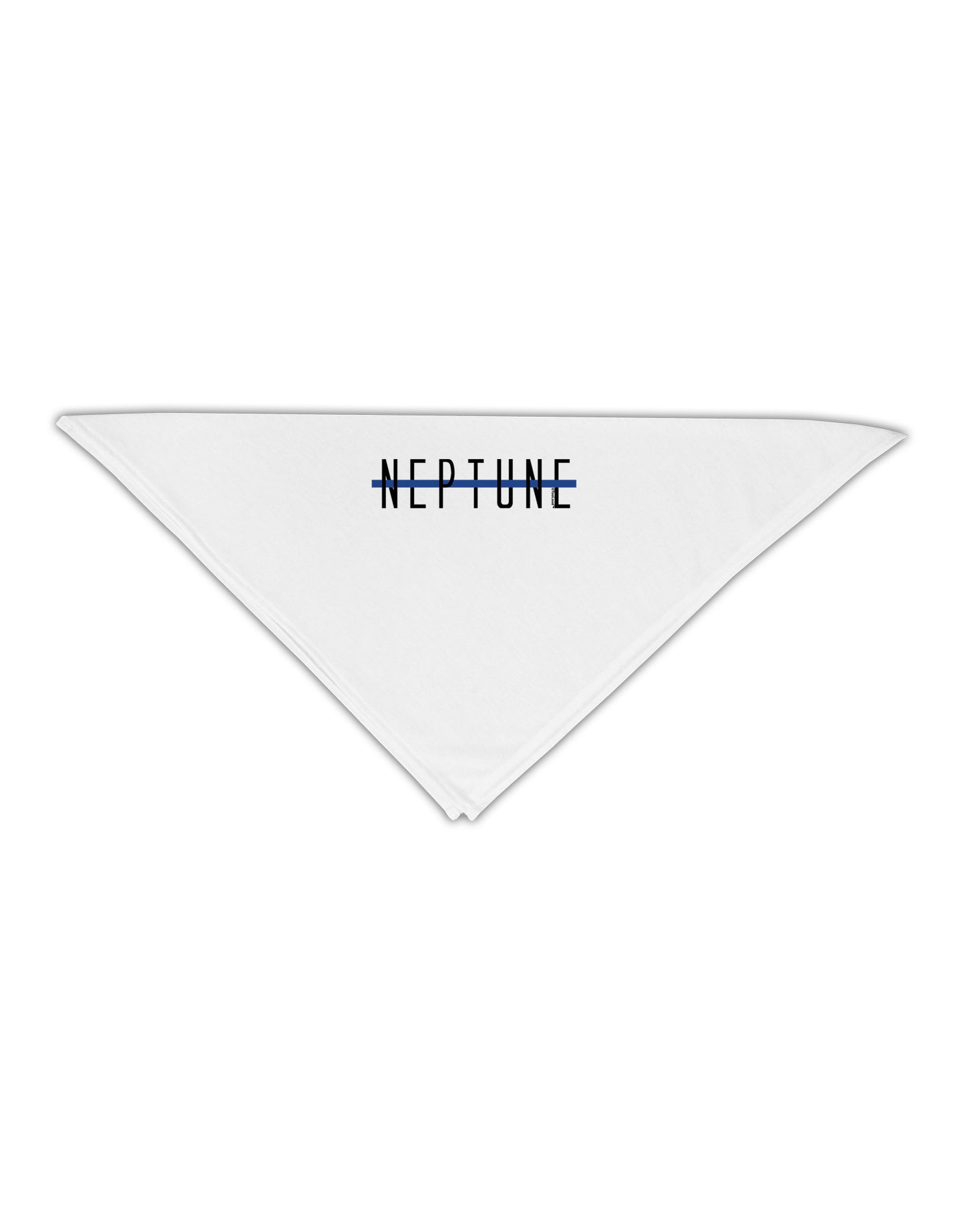 Planet Neptune Text Only Adult 19" Square Bandana-Square Bandanas-TooLoud-White-One-Size-Adult-Davson Sales