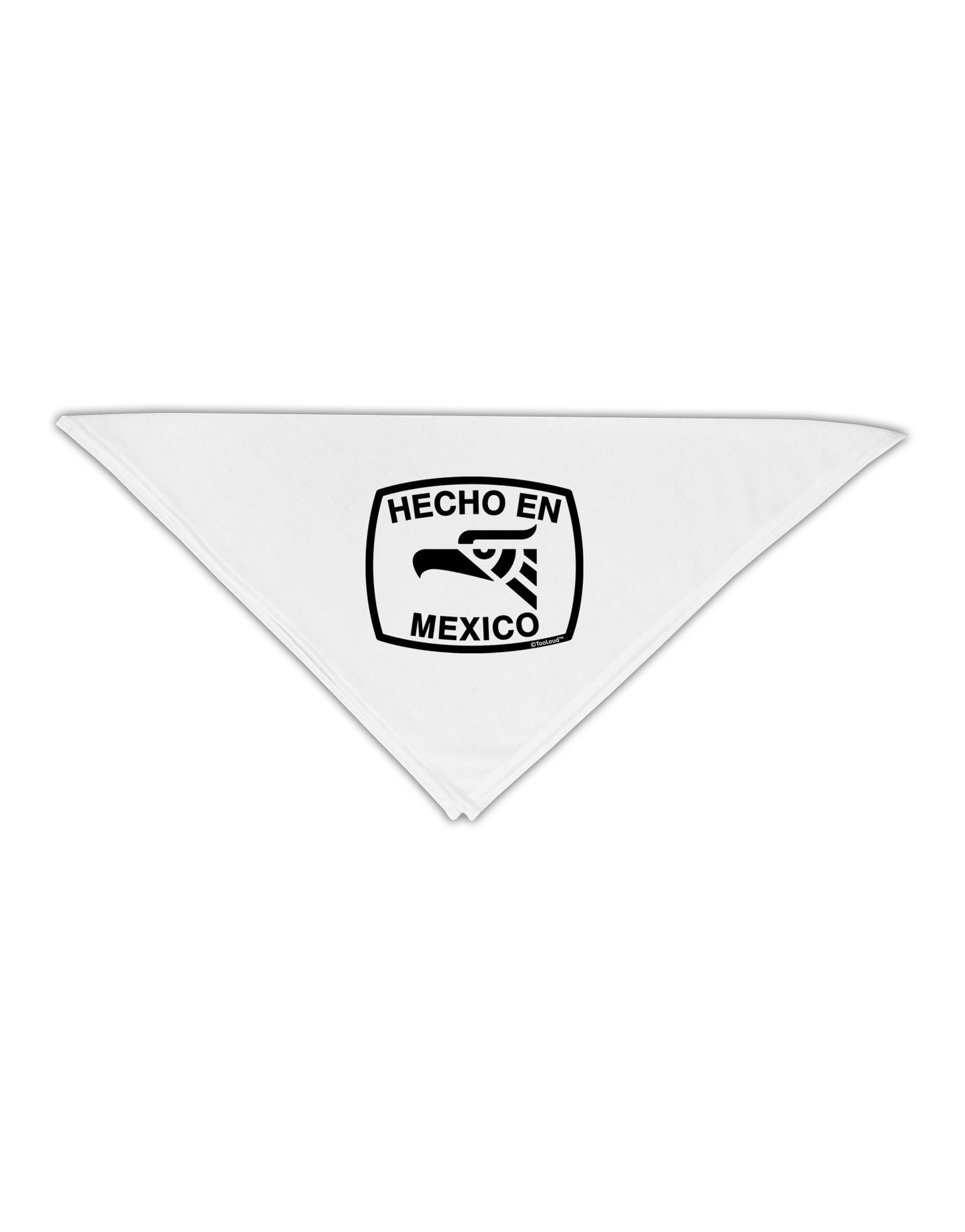 Hecho en Mexico Eagle Symbol with Text Adult 19" Square Bandana by TooLoud-Square Bandanas-TooLoud-White-One-Size-Adult-Davson Sales