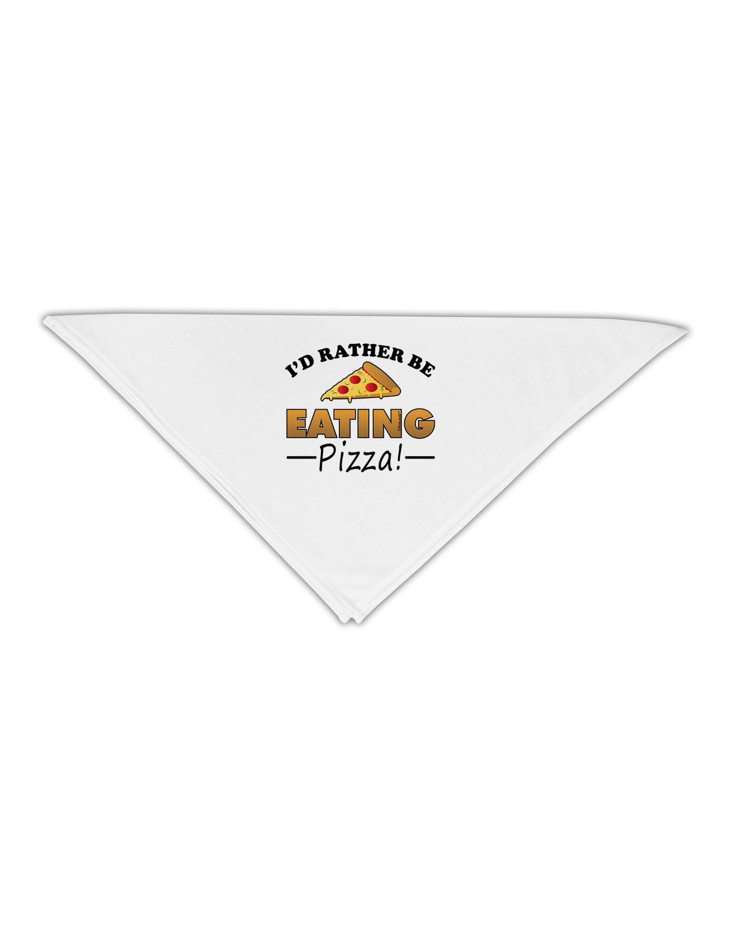I'd Rather - Pizza Adult 19" Square Bandana-Square Bandanas-TooLoud-White-One-Size-Adult-Davson Sales