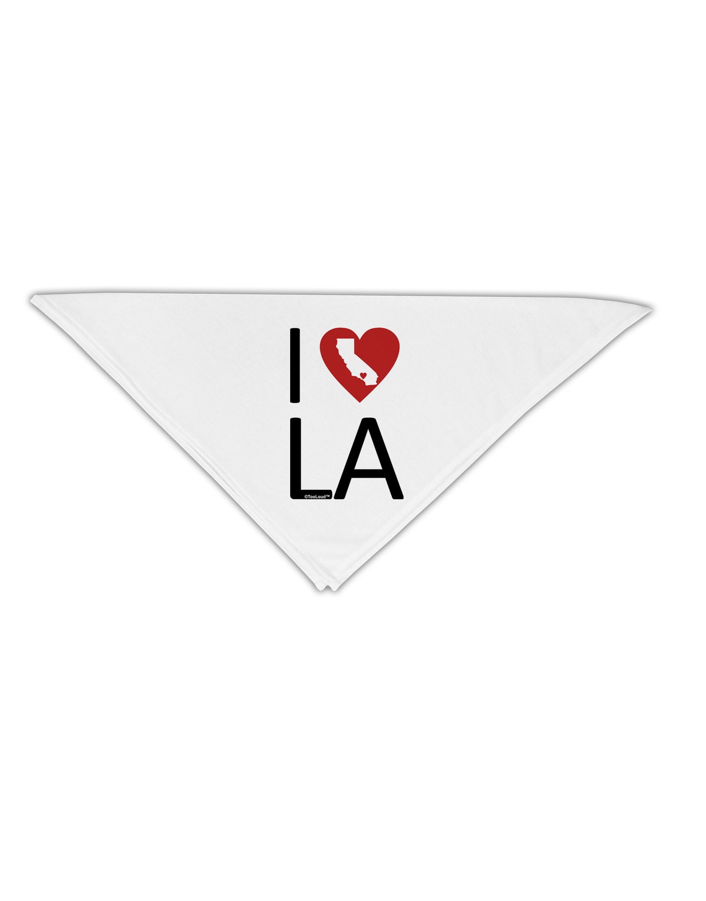 I Heart Los Angeles Adult 19" Square Bandana-Square Bandanas-TooLoud-White-One-Size-Adult-Davson Sales